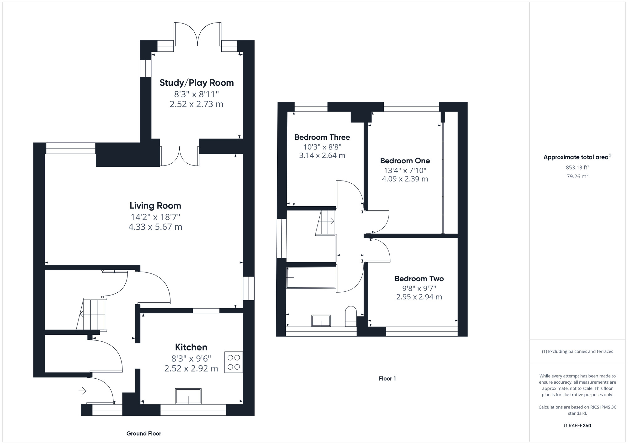 Floorplan of 3 bedroom Detached House for sale, Wetlands Lane, Portishead, Bristol, BS20