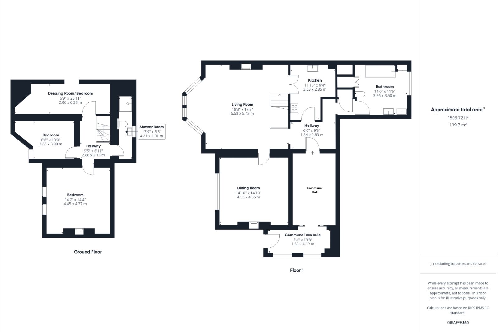 Floorplan of 3 bedroom  Flat for sale, Castle Road, Clevedon, North Somerset, BS21