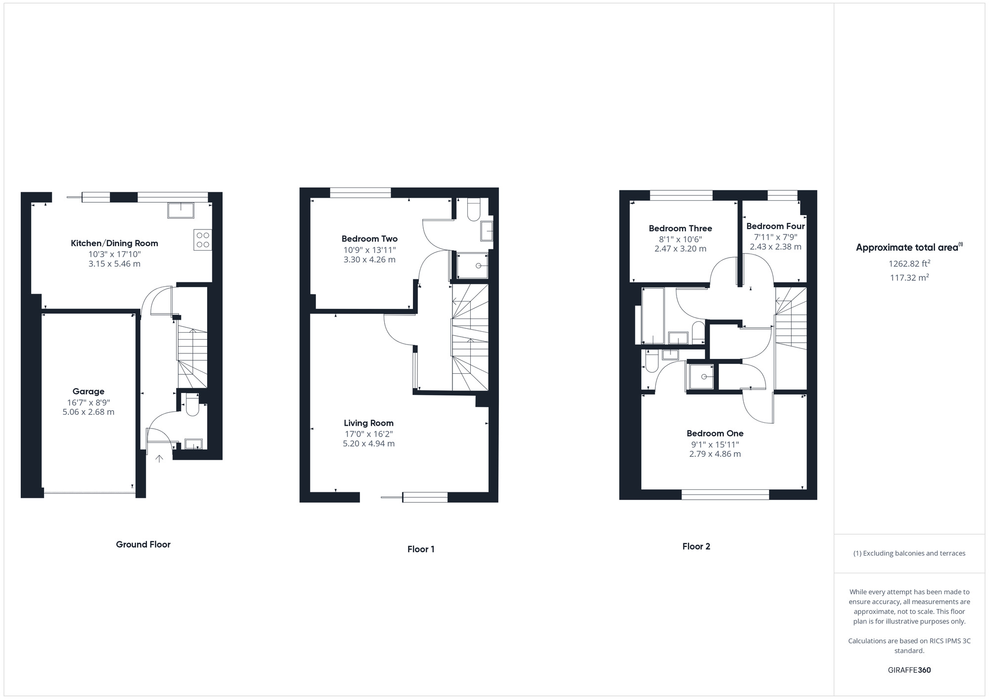 Floorplan of 4 bedroom End Terrace House for sale, Pennant Place, Portishead, Bristol, BS20