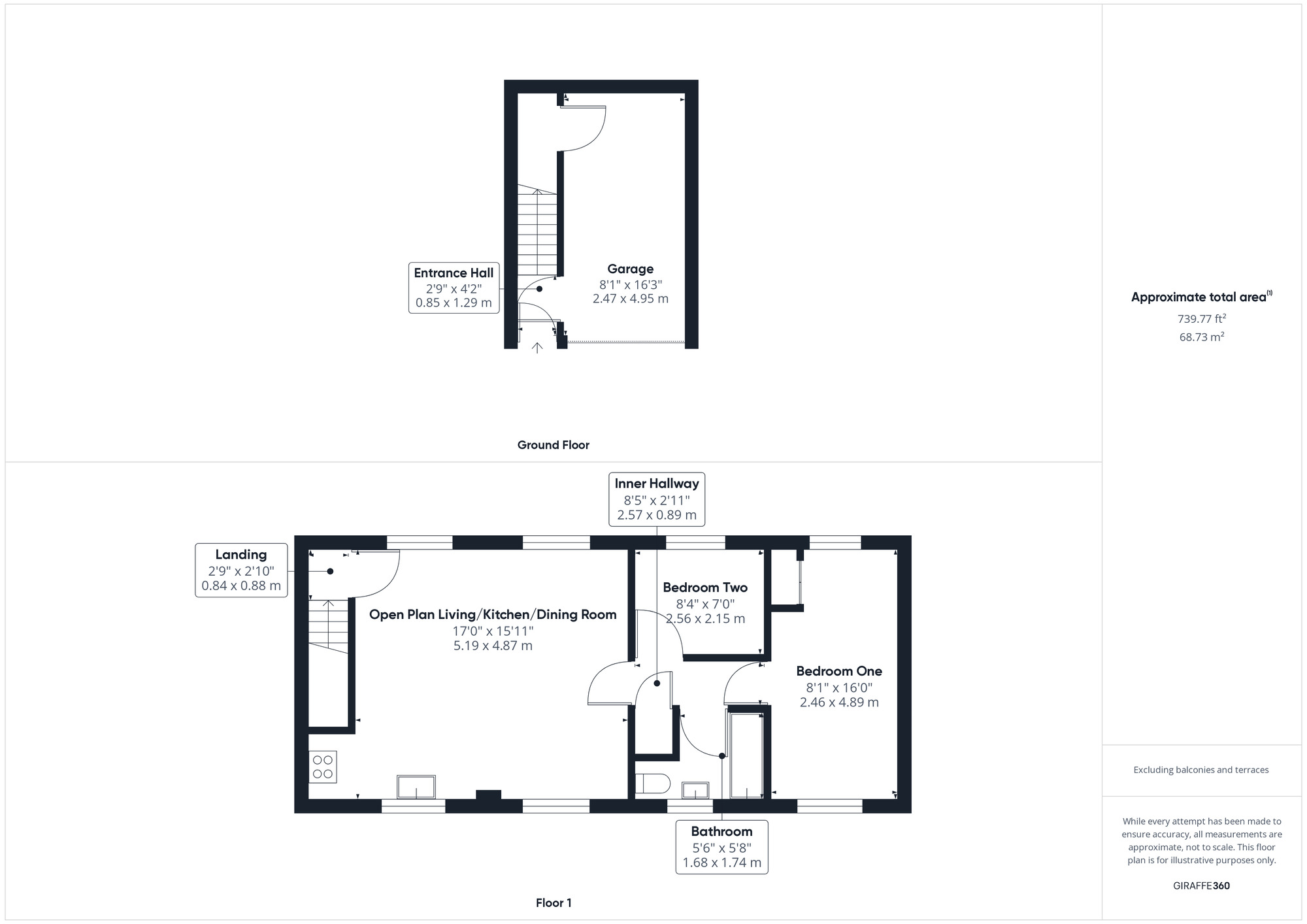 Floorplan of 2 bedroom Mid Terrace House for sale, Galingale Way, Portishead, Bristol, BS20