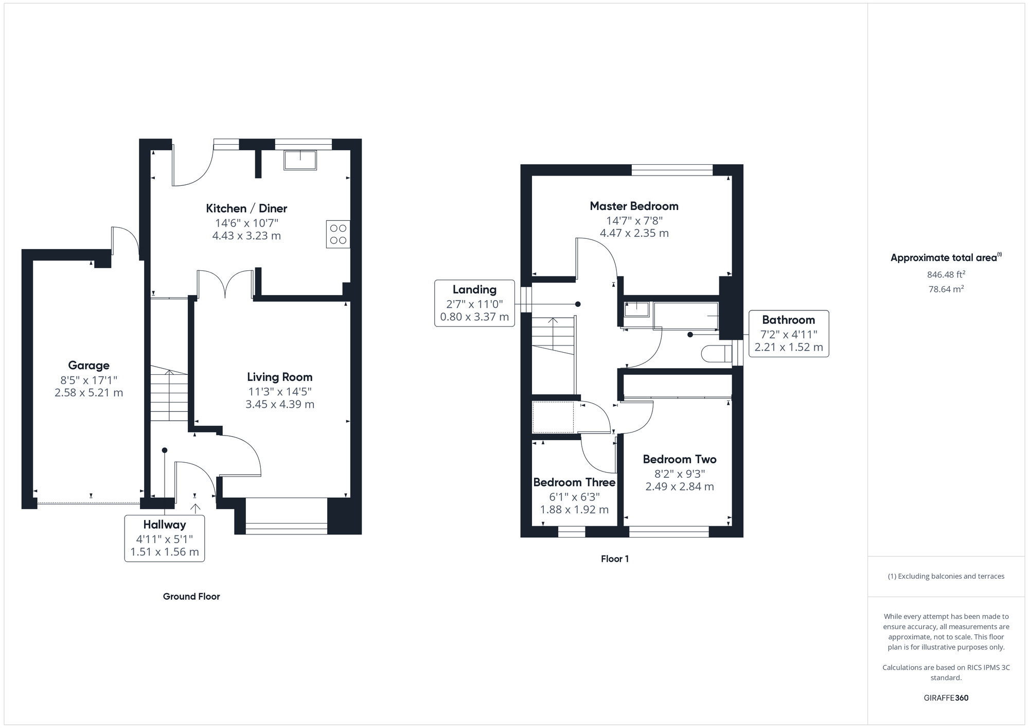 Floorplan of 3 bedroom Detached House to rent, Westfield, Clevedon, Somerset, BS21