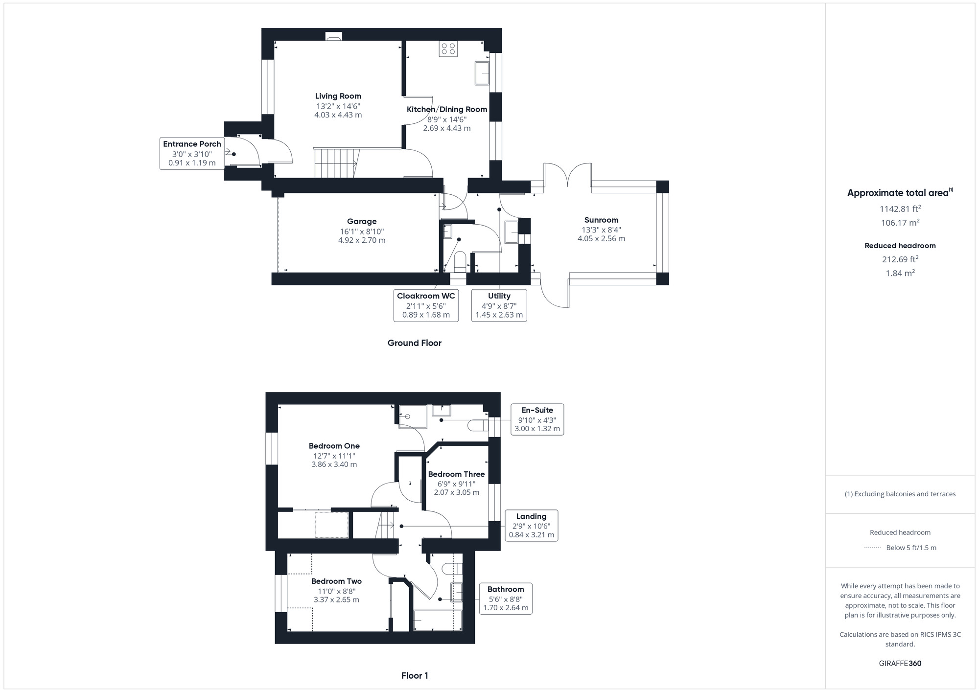 Floorplan of 3 bedroom Detached House for sale, Brock End, Portishead, Bristol, BS20