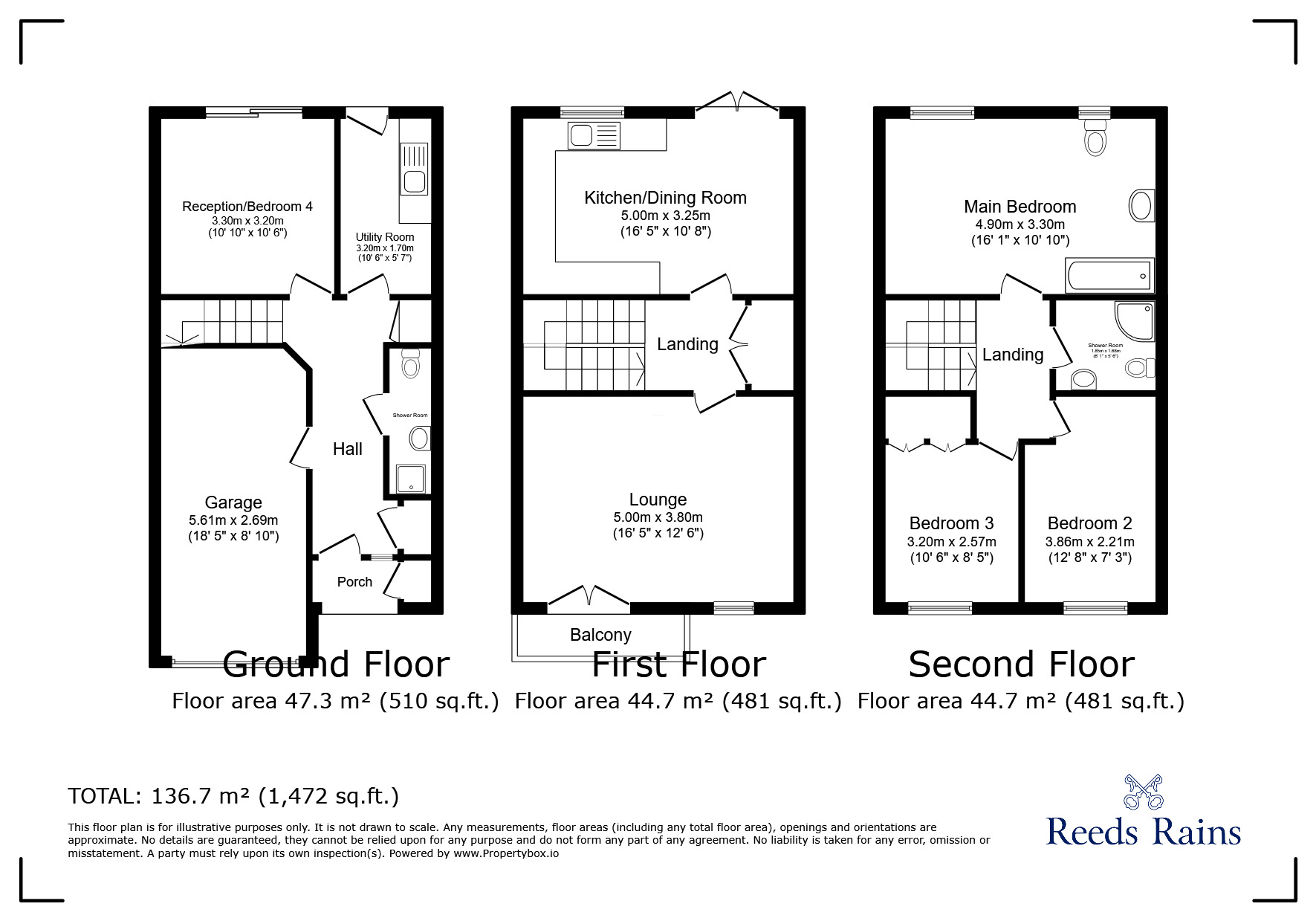 Floorplan of 3 bedroom Mid Terrace House for sale, Macrae Road, Pill, Bristol, BS20