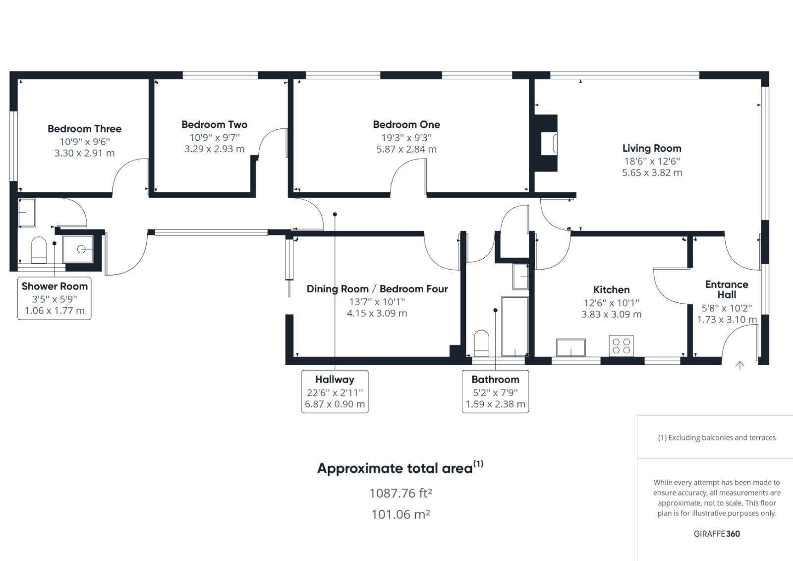 Floorplan of 3 bedroom Detached Bungalow for sale, Stoneyfields, Easton-In-Gordano, Bristol, BS20