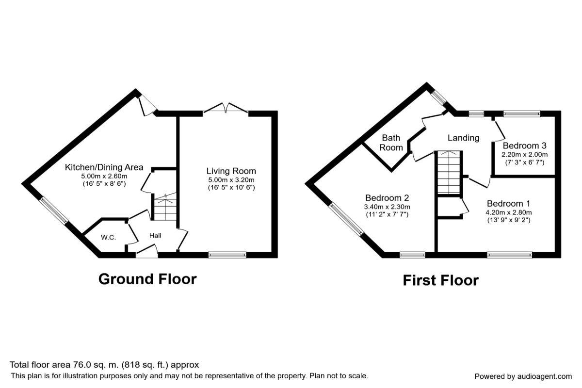 Floorplan of 3 bedroom Semi Detached House to rent, Wimborne Place, Liverpool, L14