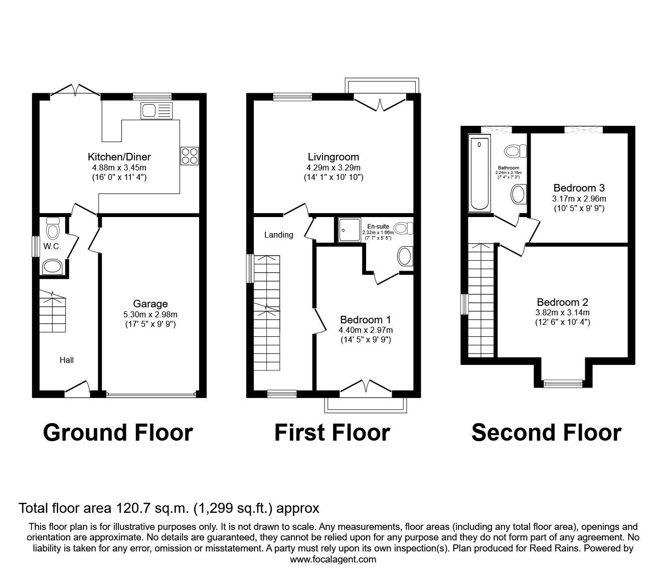 Floorplan of 3 bedroom Semi Detached House to rent, Springfield Crescent, Liverpool, Merseyside, L36