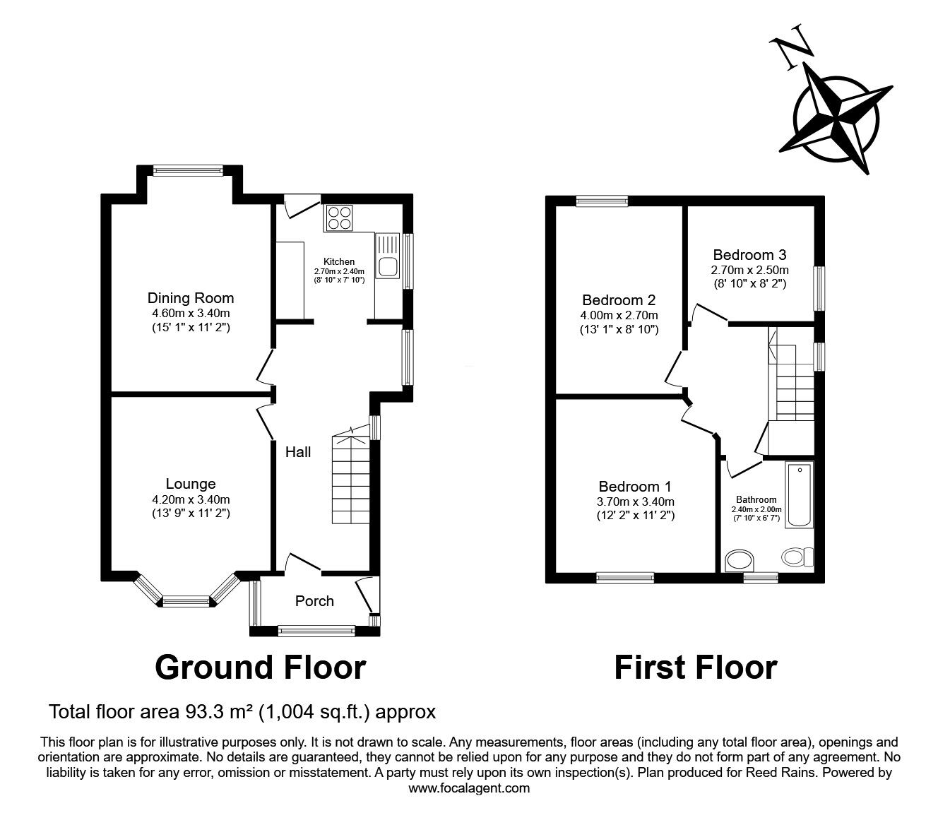 Floorplan of 3 bedroom Semi Detached House for sale, Sundale Avenue, Prescot, Merseyside, L35