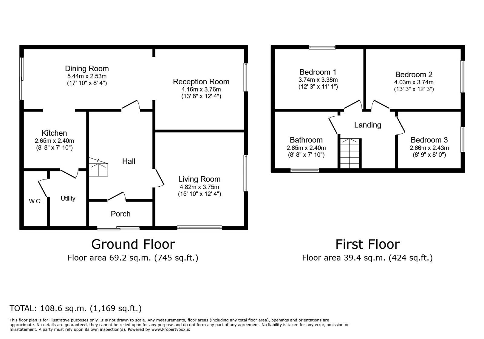 Floorplan of 3 bedroom Semi Detached House for sale, Marina Crescent, Huyton, Merseyside, L36