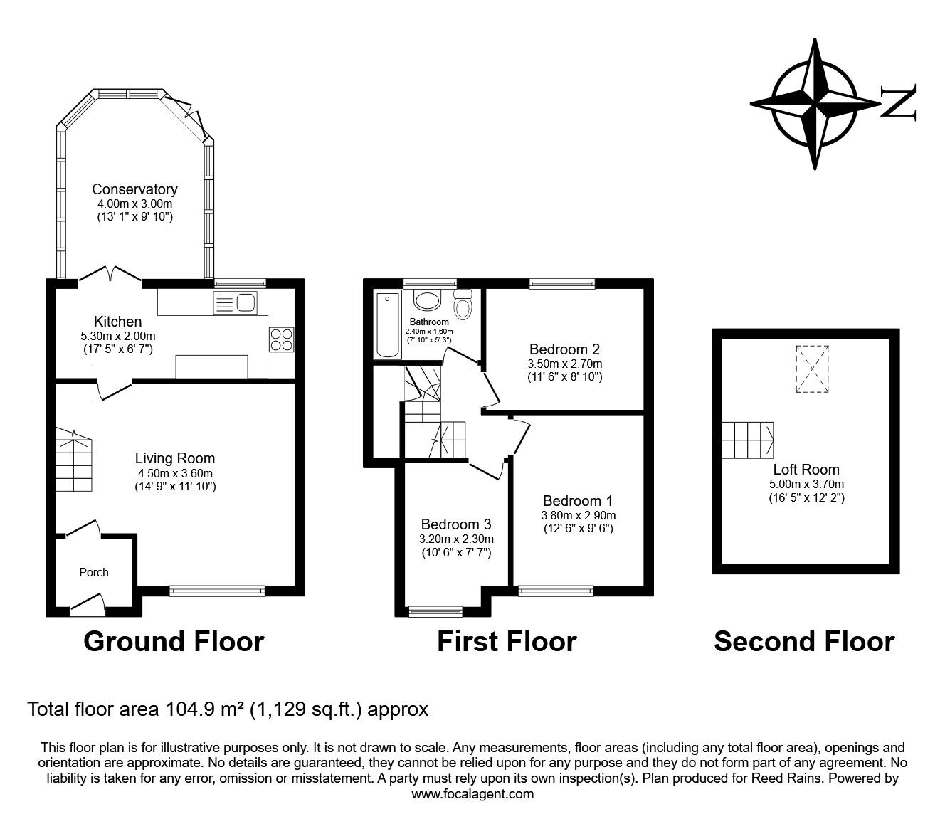 Floorplan of 3 bedroom Mid Terrace House for sale, Pennard Avenue, Liverpool, Merseyside, L36