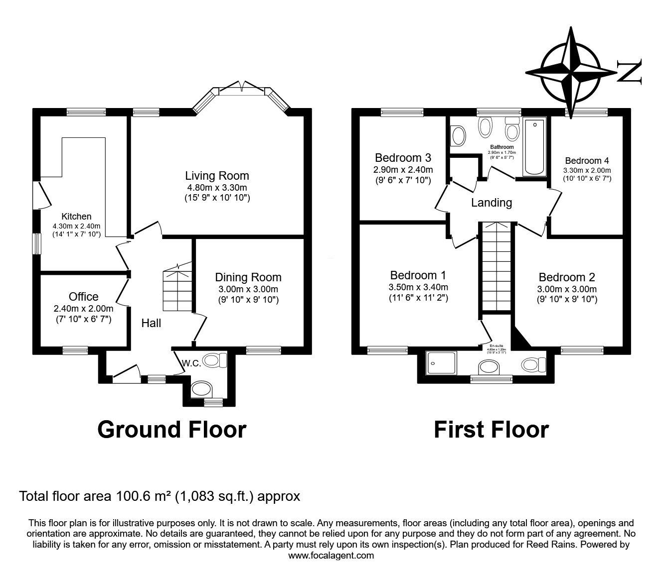 Floorplan of 4 bedroom Detached House for sale, Greenhill Place, Liverpool, Merseyside, L36