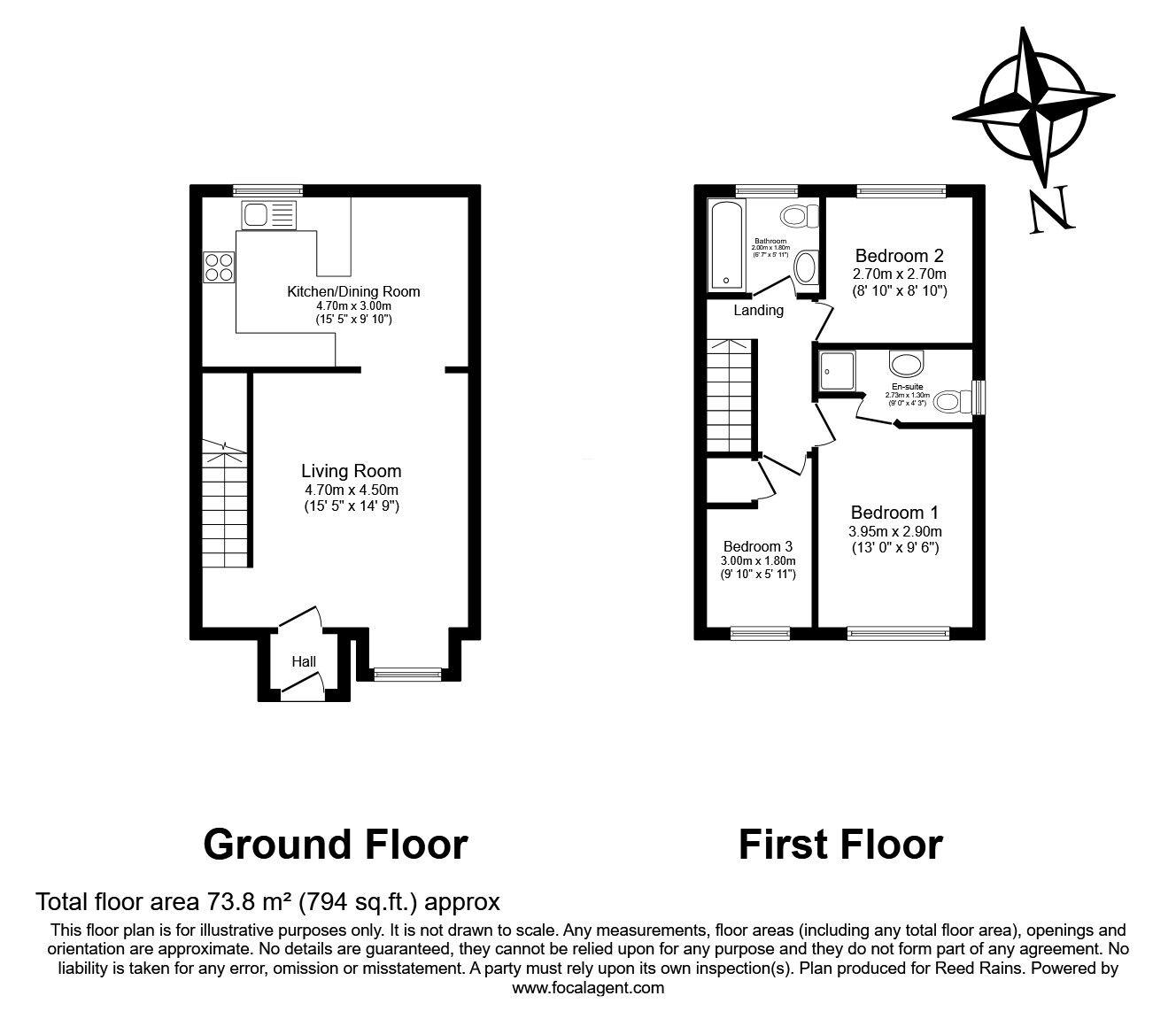 Floorplan of 3 bedroom Detached House for sale, Osborne Grove, Prescot, Merseyside, L34