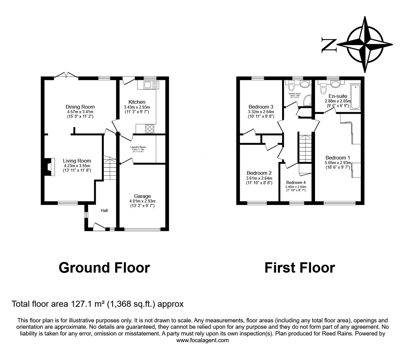 Floorplan of 4 bedroom Semi Detached House for sale, Gresford Close, Whiston, Merseyside, L35