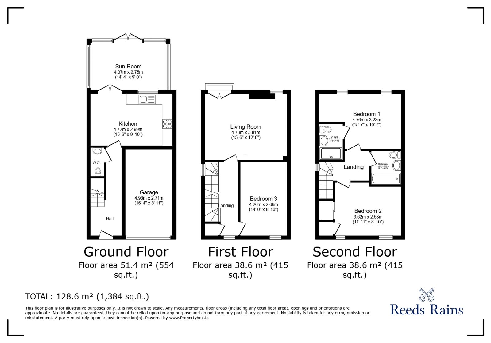 Floorplan of 3 bedroom Semi Detached House for sale, Speakman Way, Prescot, Merseyside, L34