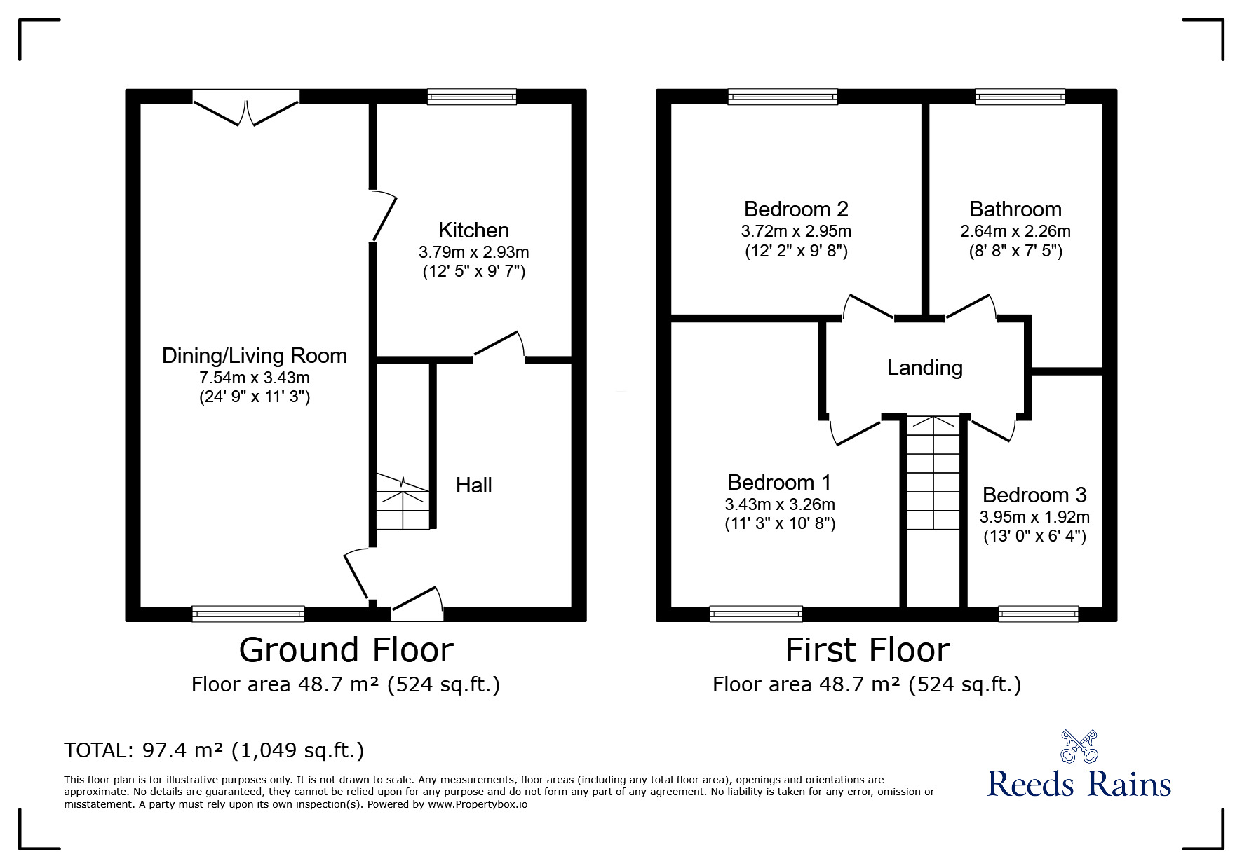 Floorplan of 3 bedroom Semi Detached House to rent, Hurst Park Drive, Liverpool, Merseyside, L36