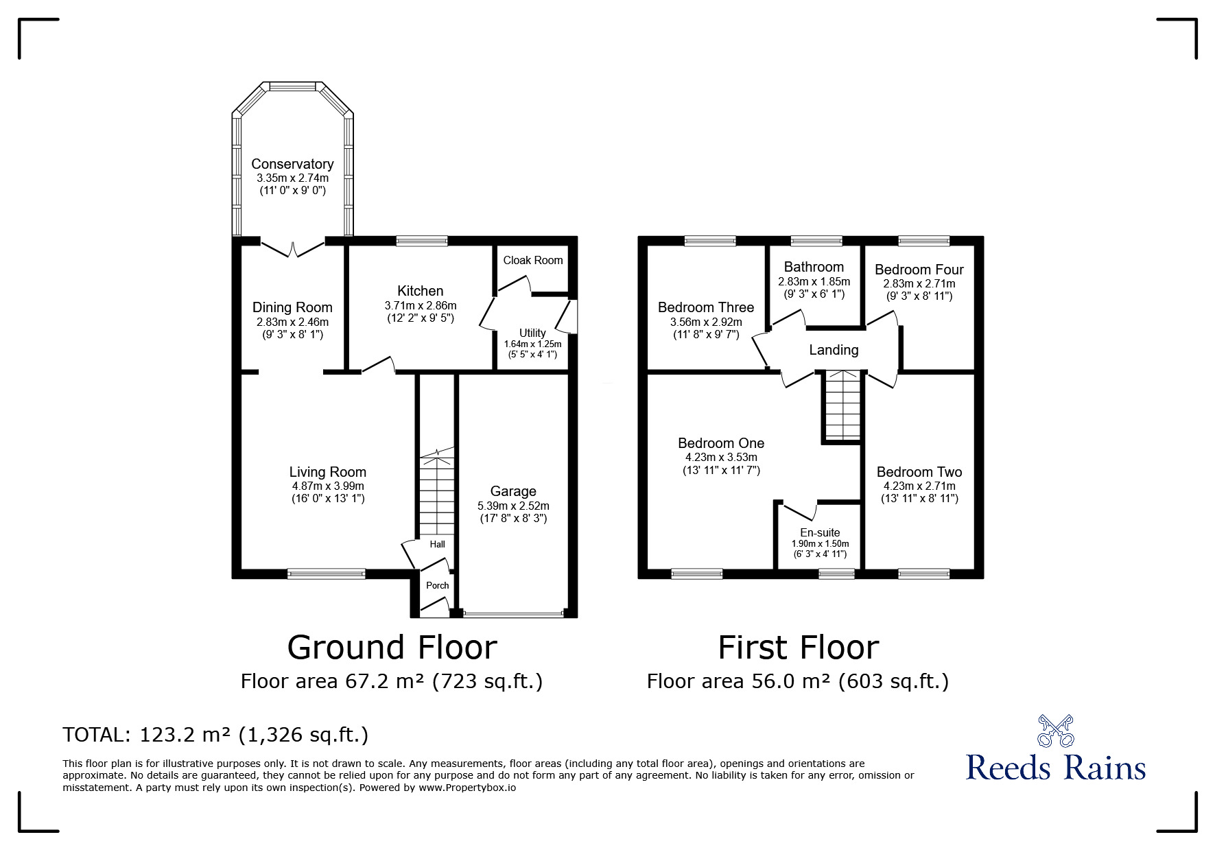 Floorplan of 4 bedroom Detached House to rent, Gilleney Grove, Whiston, Merseyside, L35