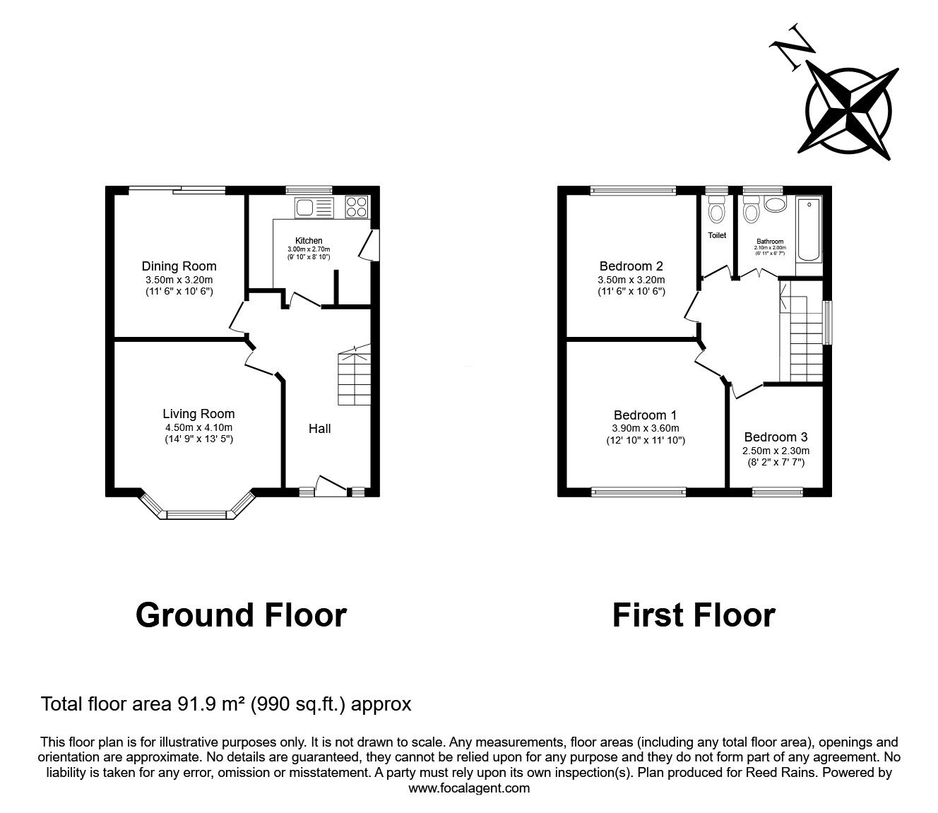 Floorplan of 3 bedroom Semi Detached House for sale, Hurst Park Drive, Liverpool, Merseyside, L36