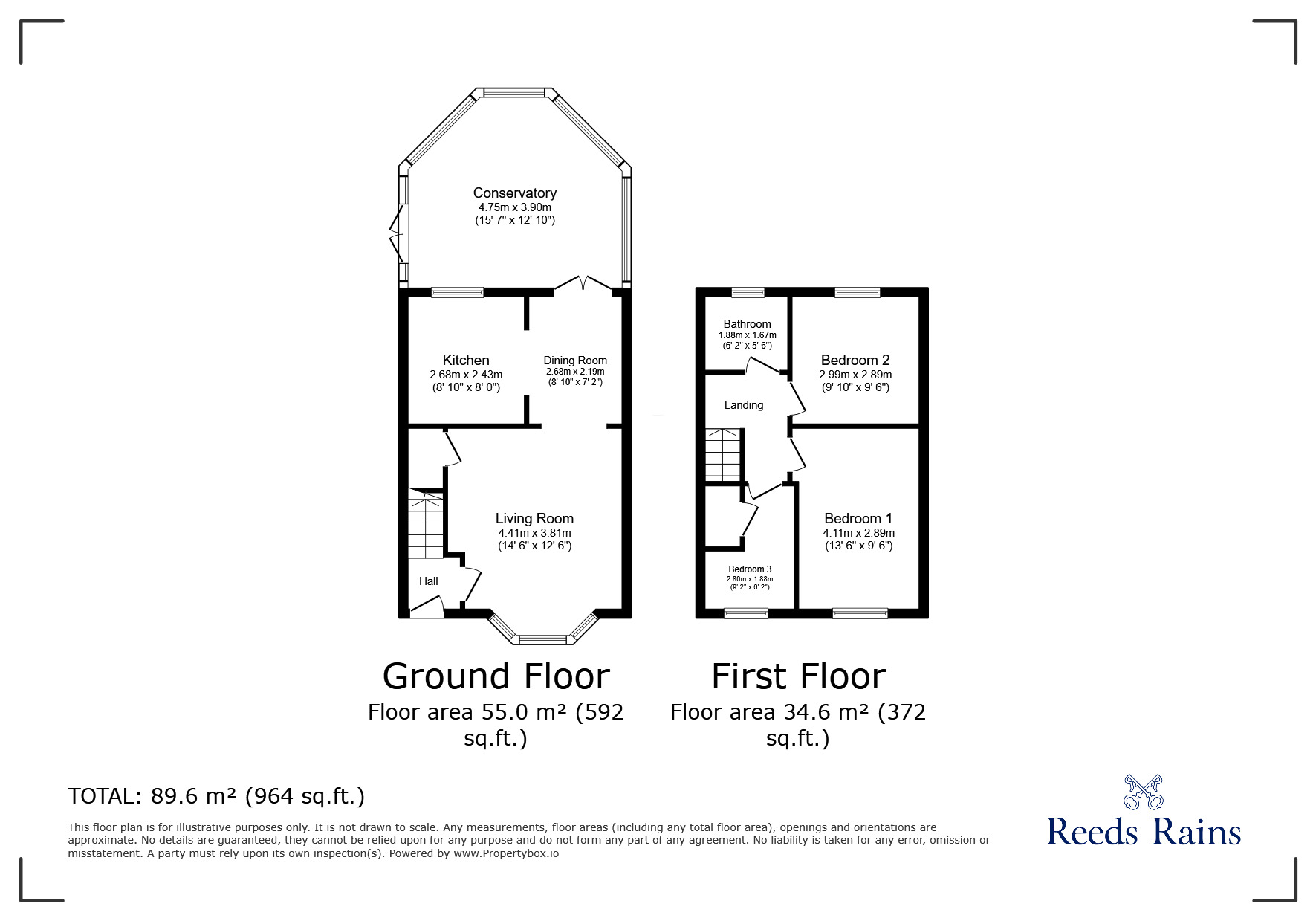 Floorplan of 3 bedroom Semi Detached House to rent, Turriff Road, Liverpool, Merseyside, L14