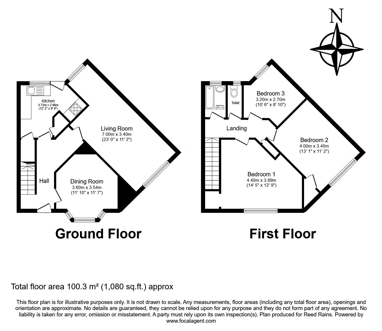 Floorplan of 3 bedroom Mid Terrace House for sale, Pennard Avenue, Liverpool, Merseyside, L36