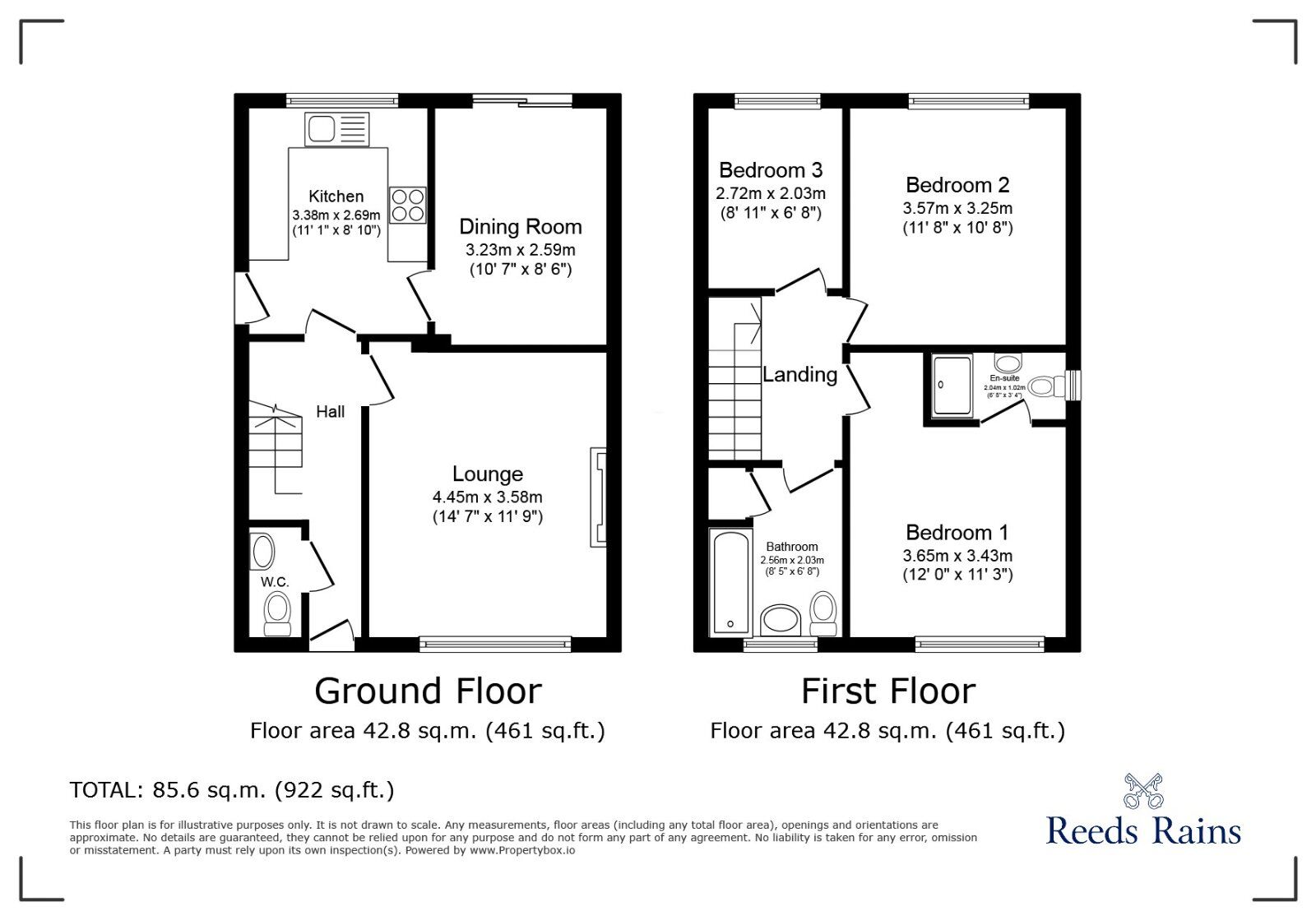 Floorplan of 3 bedroom Semi Detached House for sale, Earlwood Gardens, Whiston, Merseyside, L35