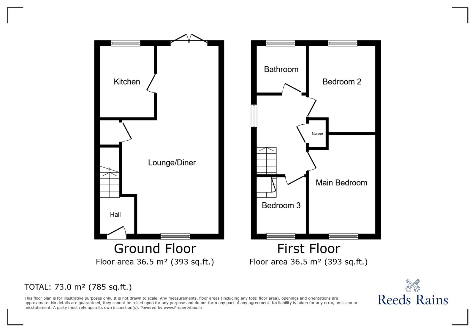 Floorplan of 3 bedroom Semi Detached House for sale, Midway Road, Liverpool, Merseyside, L36