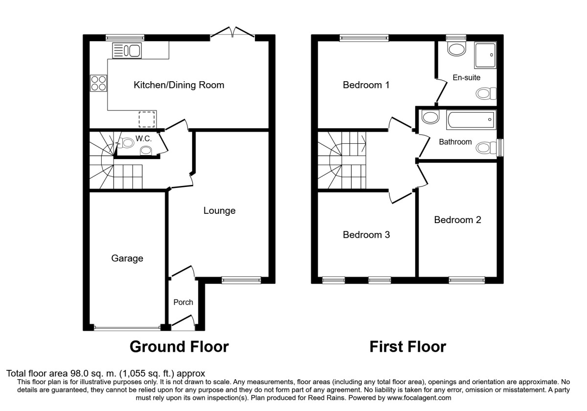 Floorplan of 3 bedroom Semi Detached House to rent, Red Kite Street, Broughton, PR3