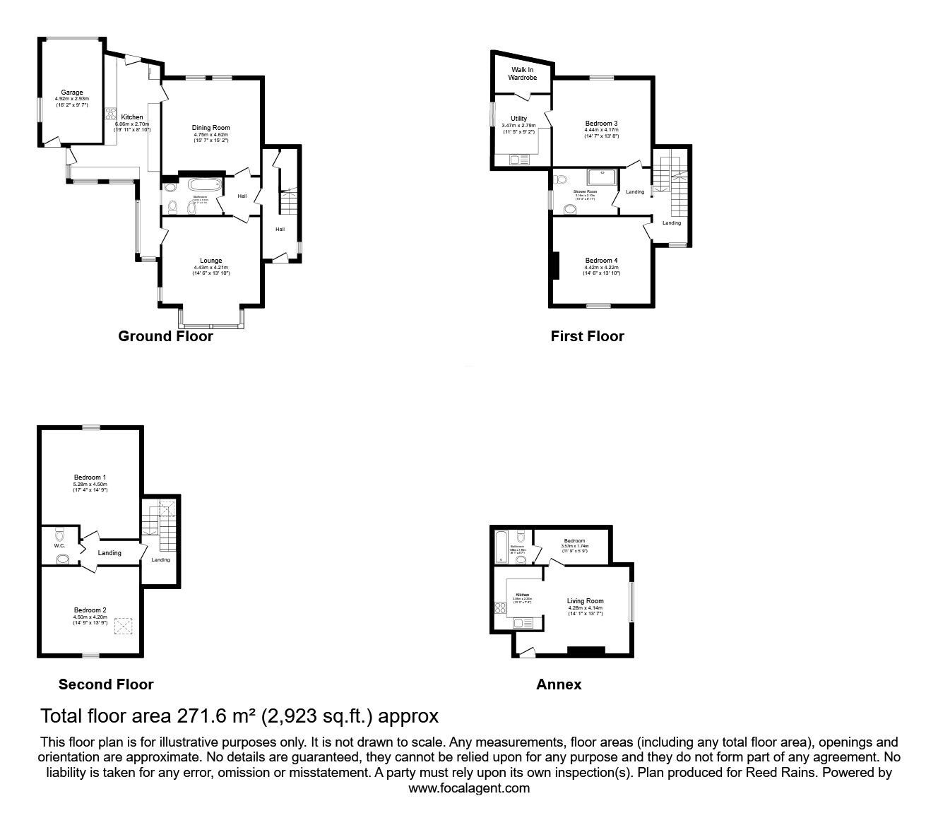 Floorplan of 5 bedroom Semi Detached House for sale, Higher Bank Road, Fulwood, Lancashire, PR2