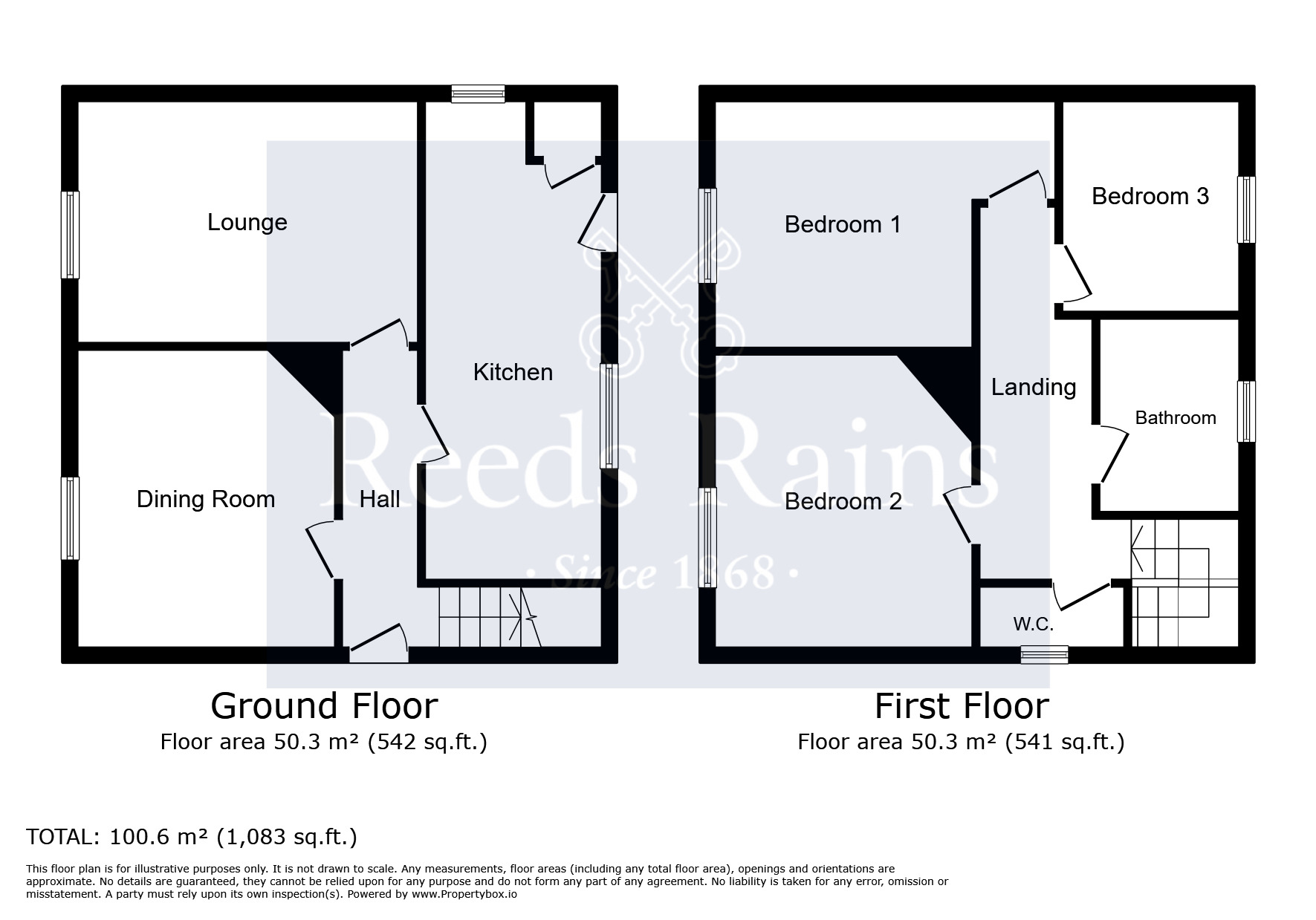 Floorplan of 3 bedroom Semi Detached House for sale, Manor House Lane, Preston, Lancashire, PR1