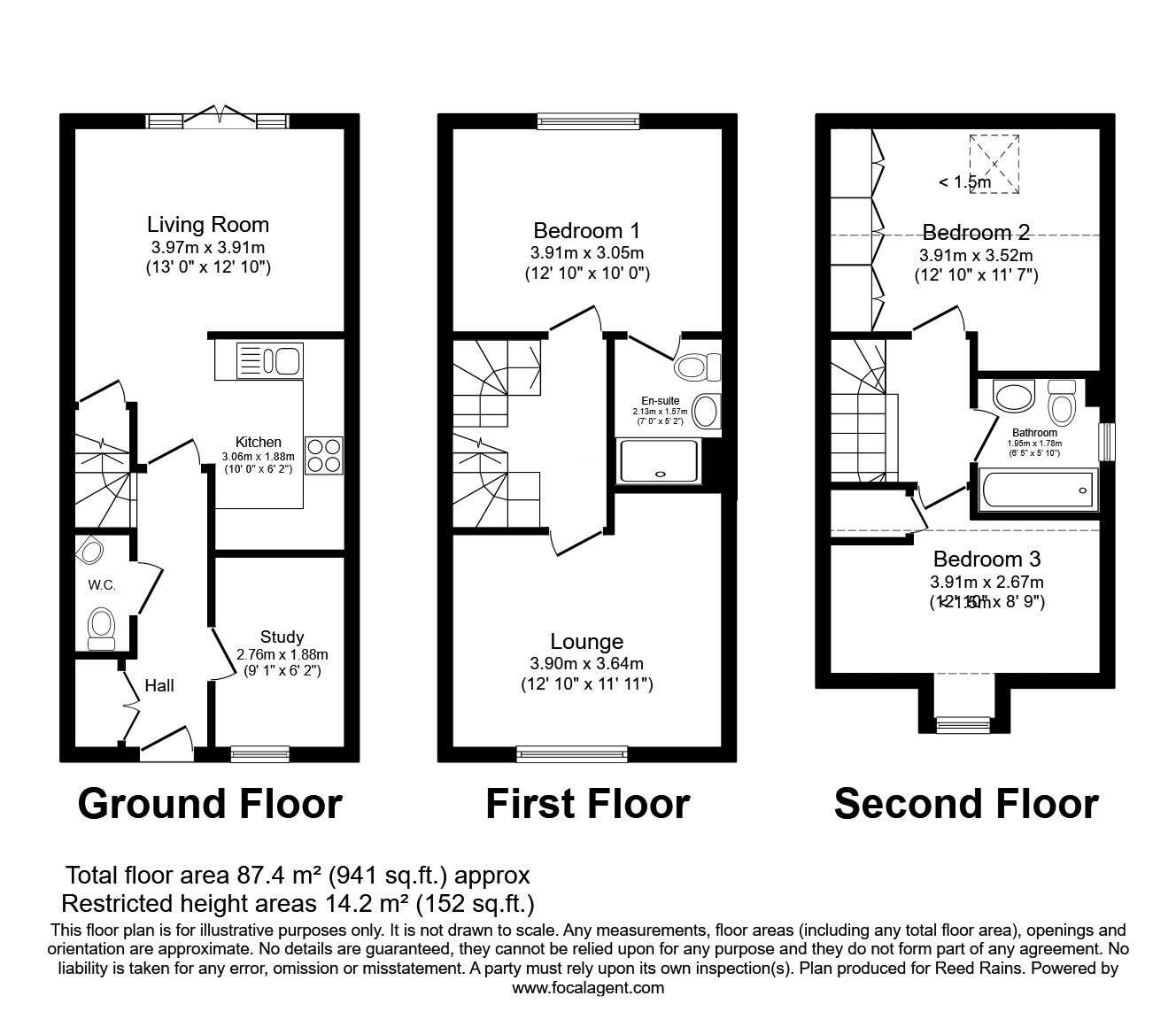 Floorplan of 4 bedroom Semi Detached House for sale, Hobby Street, Cottam, Lancashire, PR4