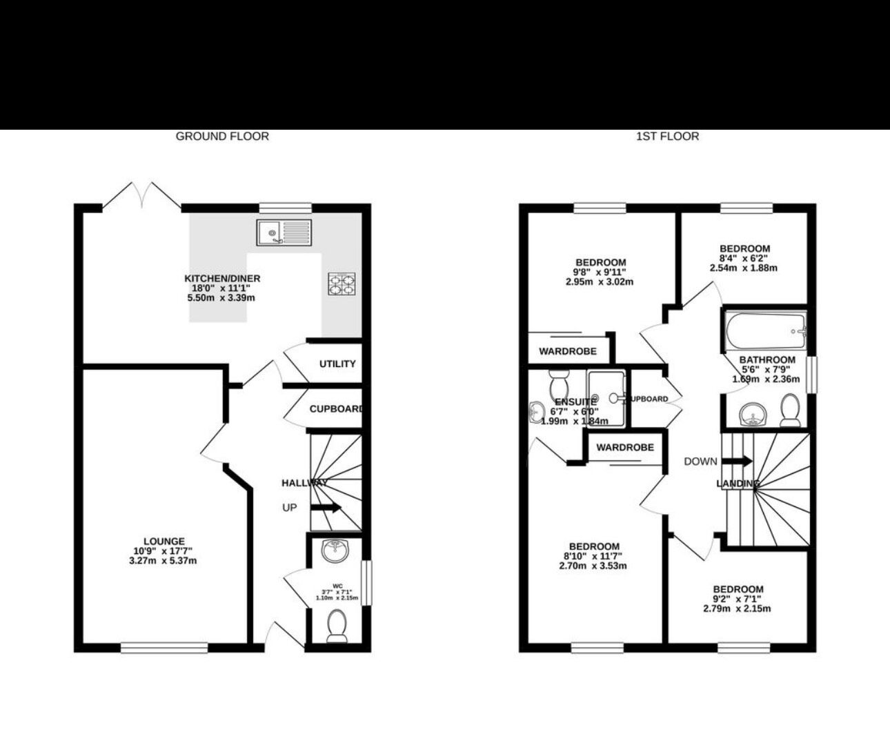 Floorplan of 4 bedroom Detached House to rent, Scotsman Avenue, Preston, Lancashire, PR2