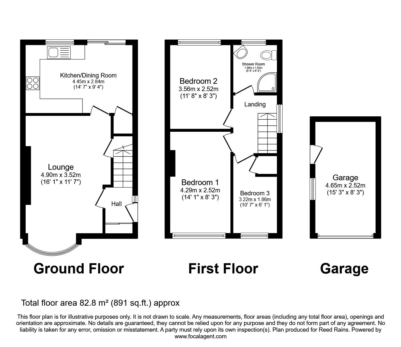 Floorplan of 3 bedroom Semi Detached House for sale, Broadwood Drive, Fulwood, Lancashire, PR2