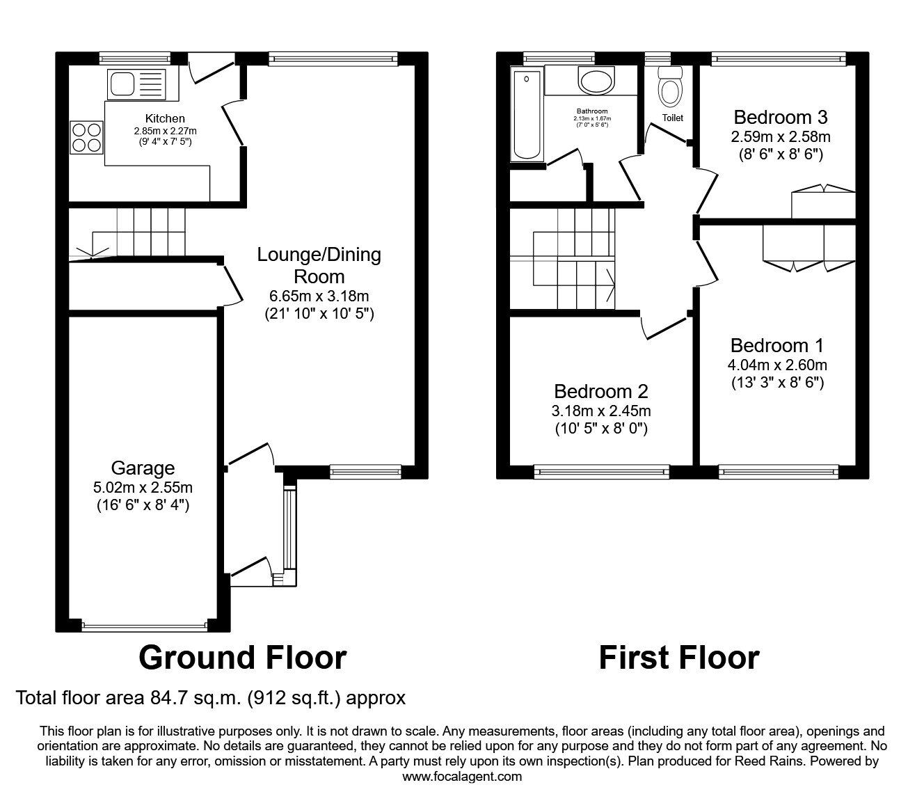 Floorplan of 3 bedroom Detached House for sale, Tower Green, Fulwood, Lancashire, PR2