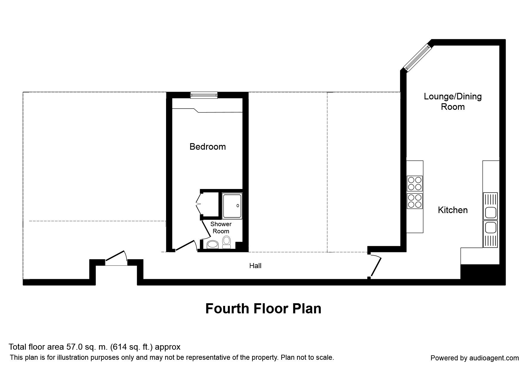 Floorplan of  Flat for sale, Leighton Street, Preston, Lancashire, PR1