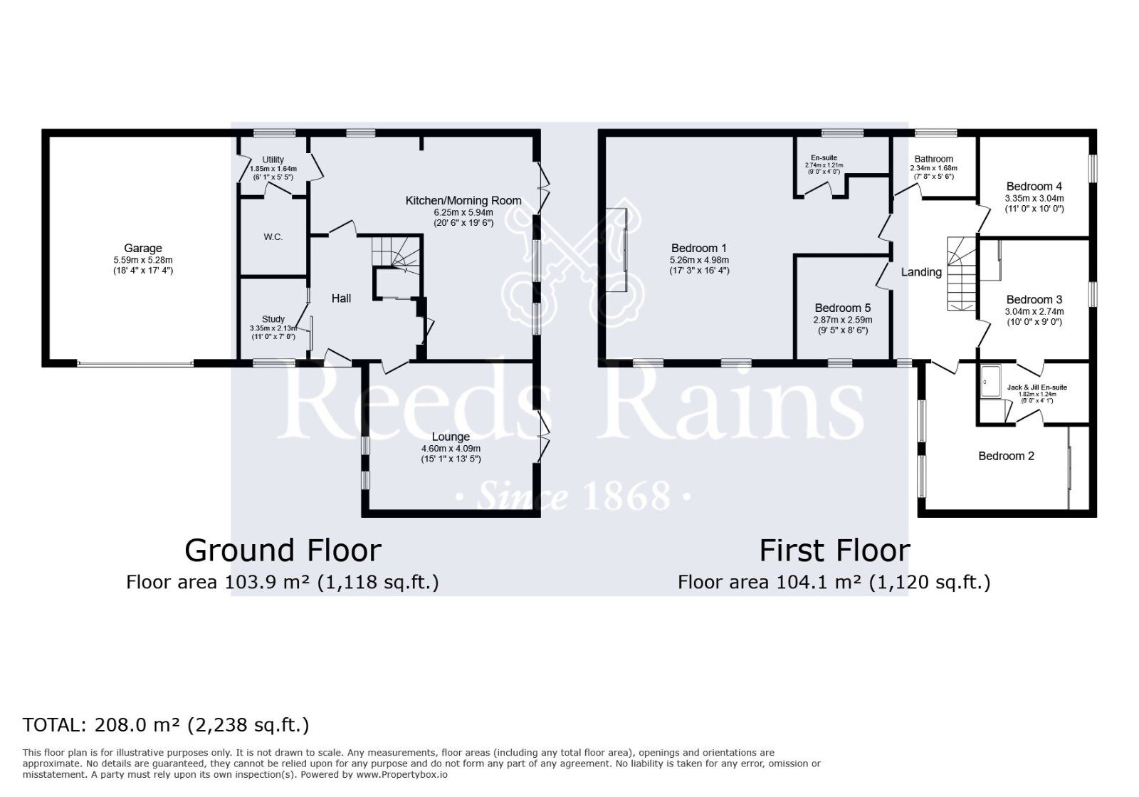 Floorplan of 5 bedroom Detached House for sale, Red Kite Street, Broughton, Lancashire, PR3