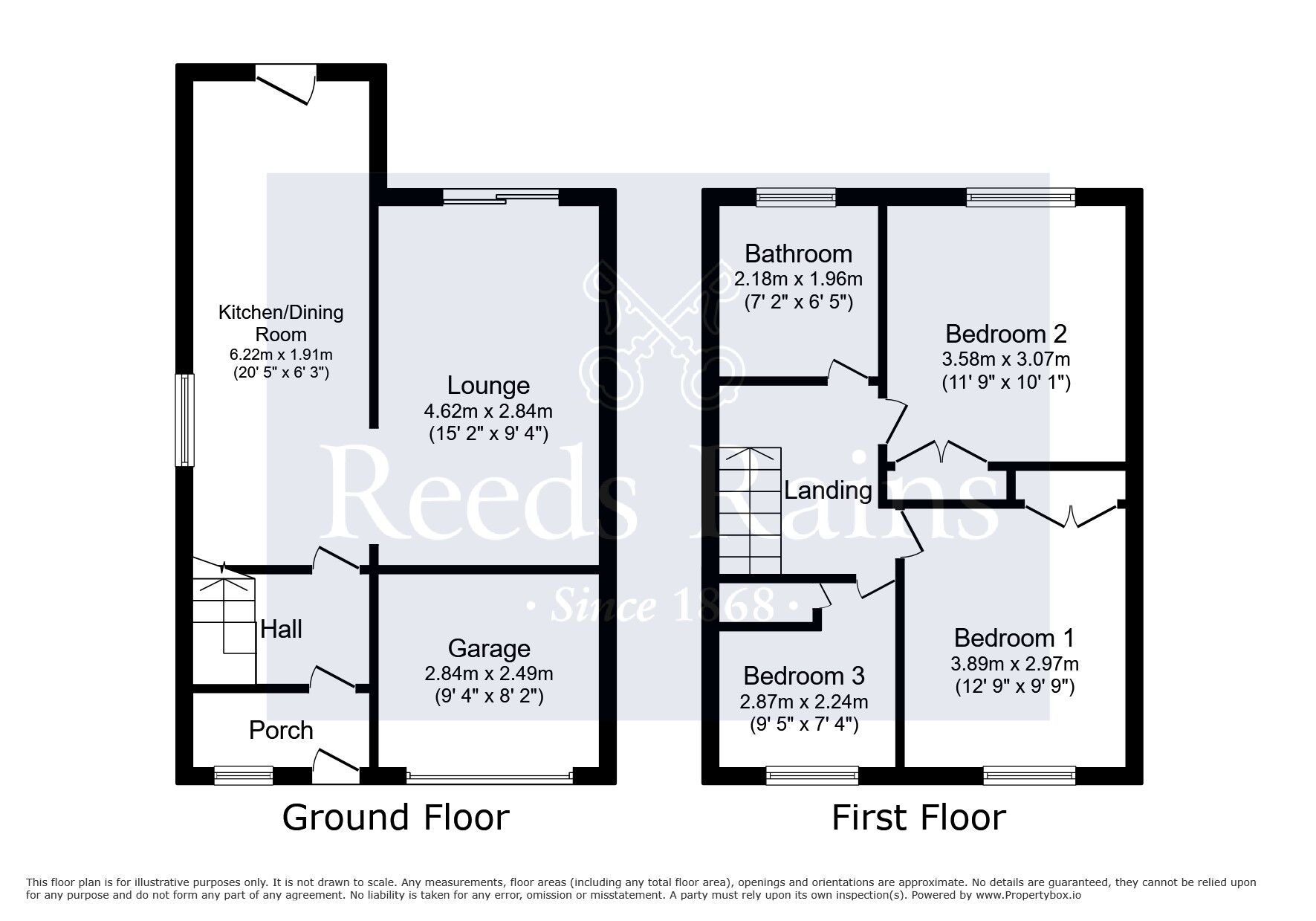 Floorplan of 3 bedroom Semi Detached House for sale, Mickleden Avenue, Fulwood, Lancashire, PR2