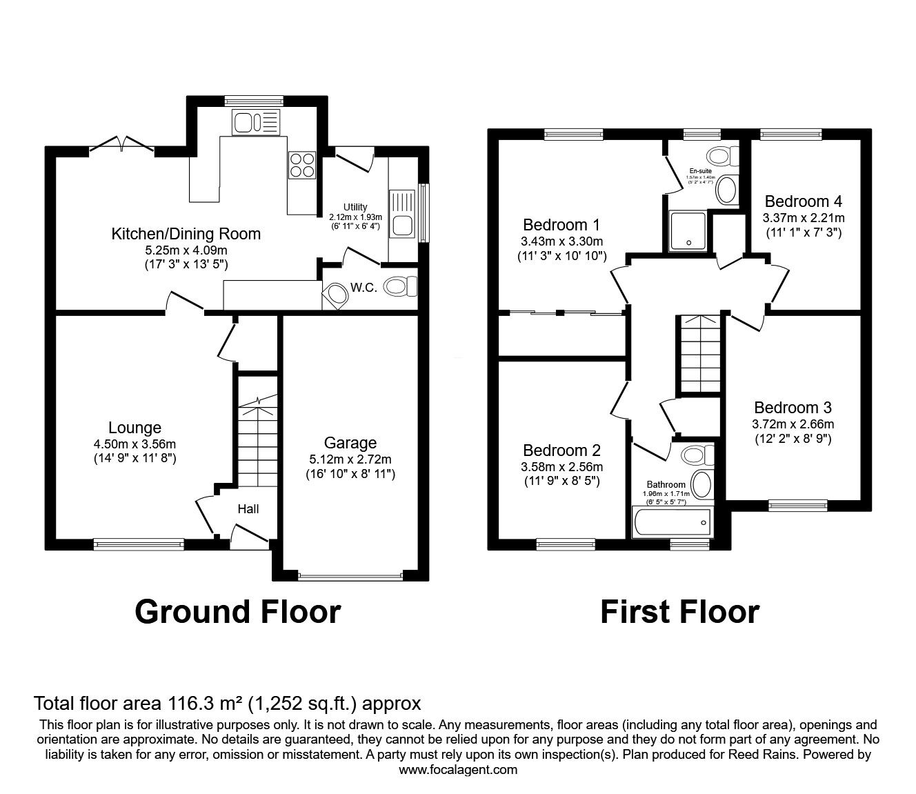 Floorplan of 4 bedroom Detached House for sale, Sandpiper Way, Cottam, Lancashire, PR4