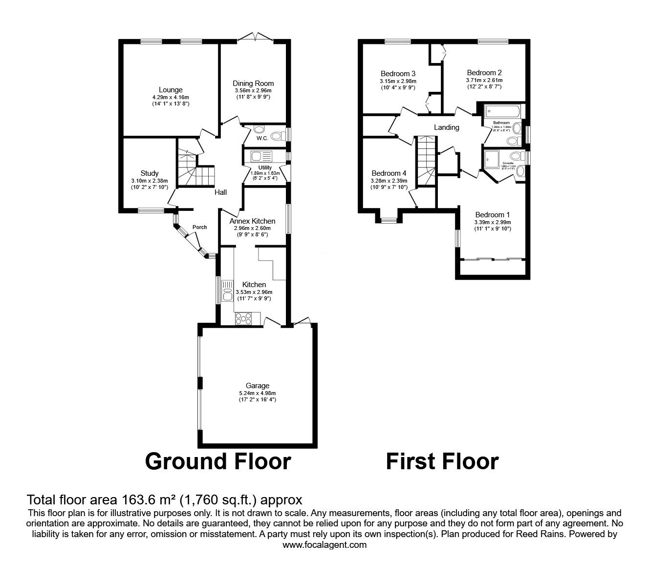 Floorplan of 4 bedroom Semi Detached House for sale, Cottam Green, Cottam, Lancashire, PR4