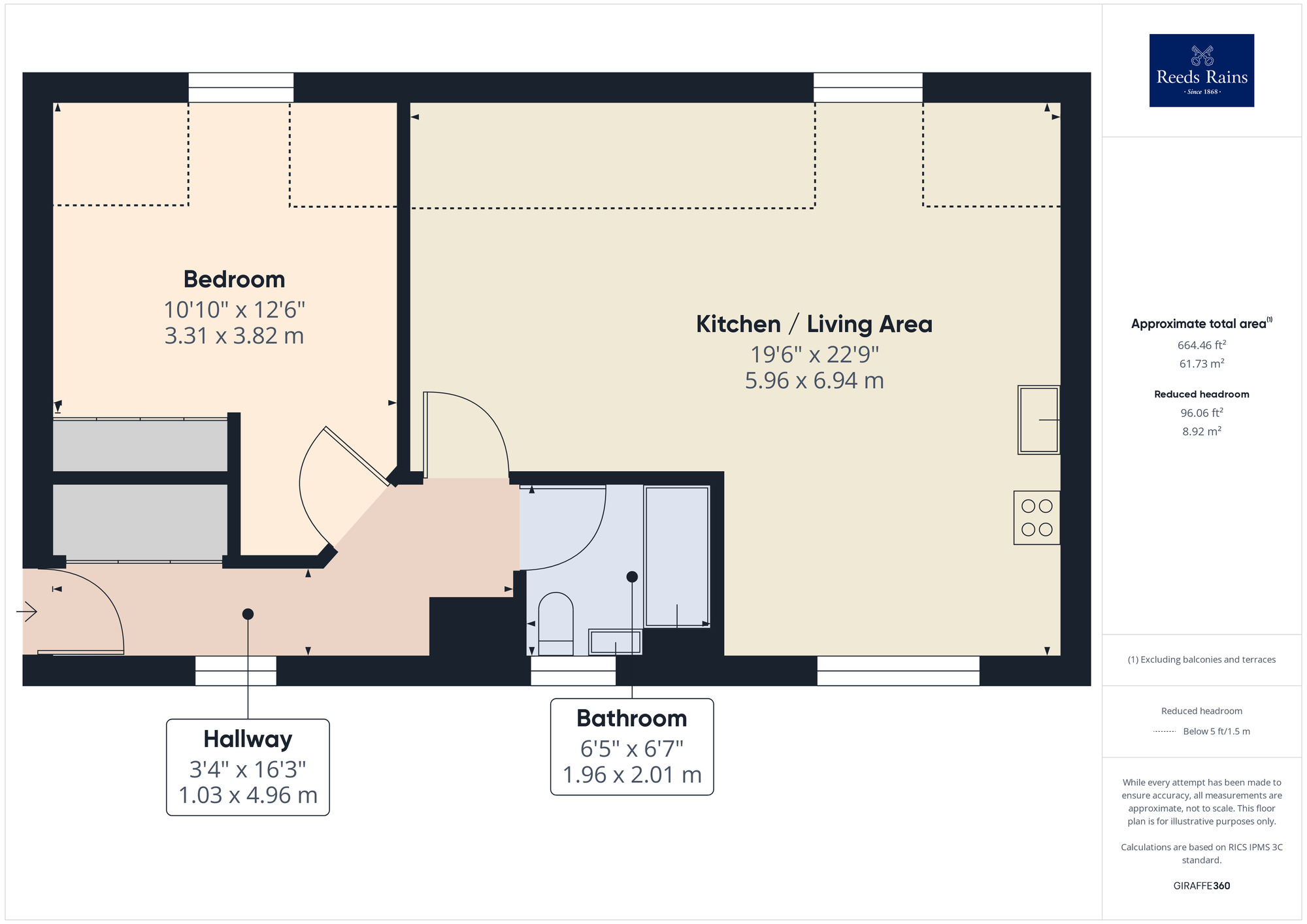 Floorplan of 1 bedroom  Flat for sale, Manston Road, Ramsgate, Kent, CT12