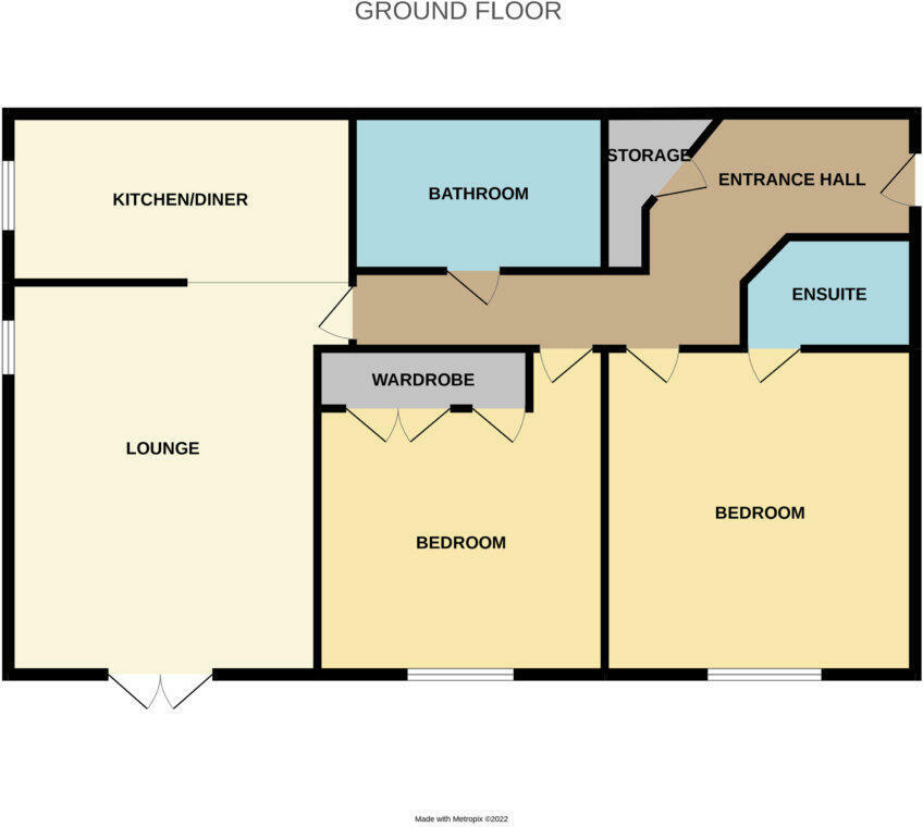 Floorplan of 2 bedroom  Flat for sale, Manchester Road, Haslingden, Lancashire, BB4