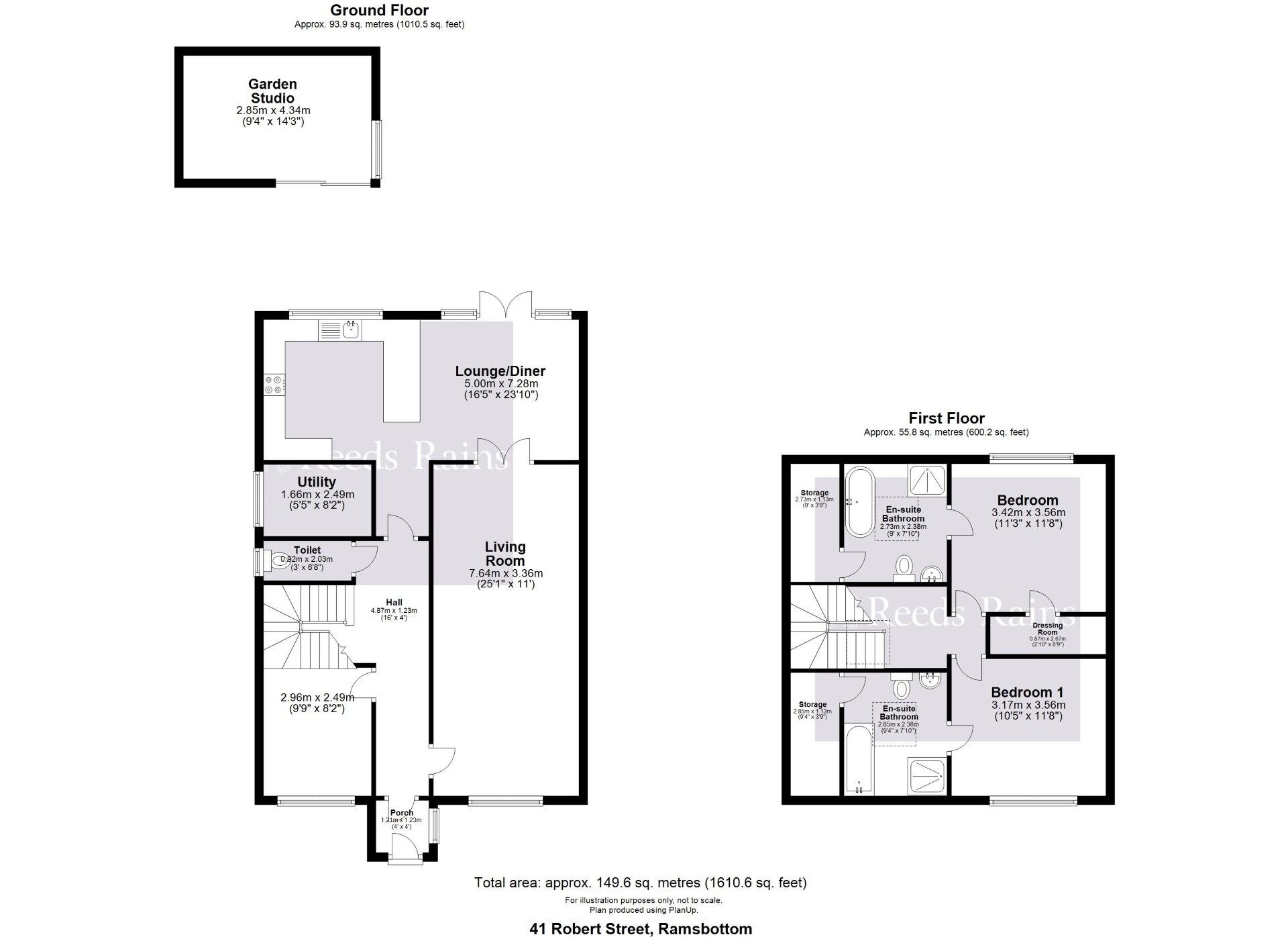 Floorplan of 3 bedroom End Terrace House for sale, Robert Street, Ramsbottom, Lancashire, BL0