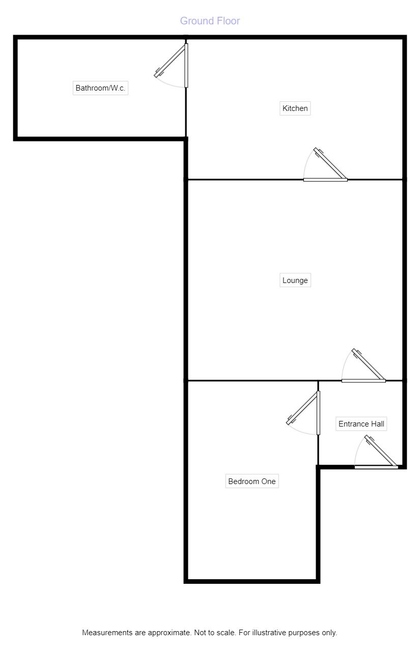 Floorplan of 1 bedroom  Flat to rent, Wellington Road North, Stockport, Cheshire, SK4