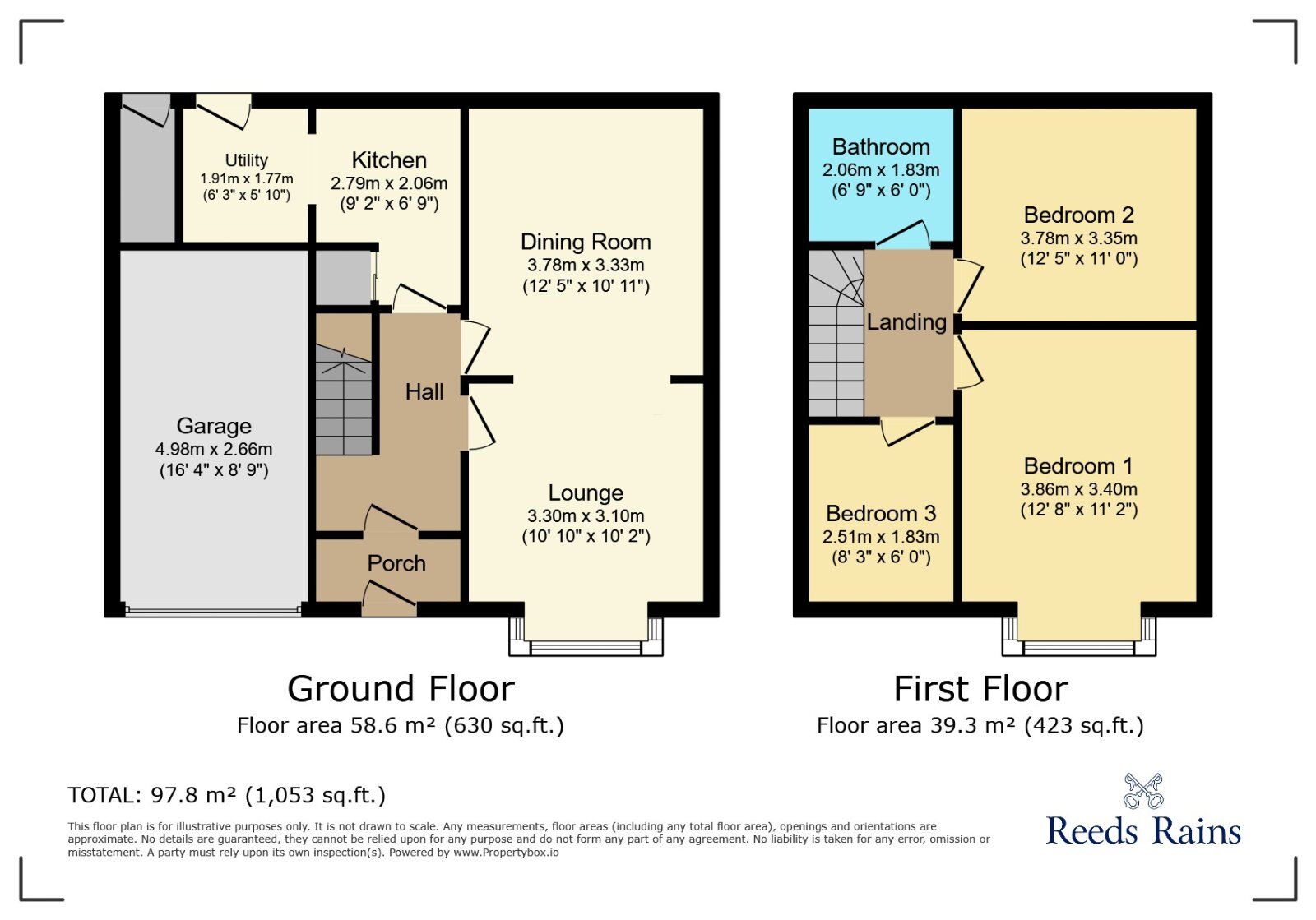 Floorplan of 3 bedroom Semi Detached House for sale, Longford Road West, Stockport, Greater Manchester, SK5