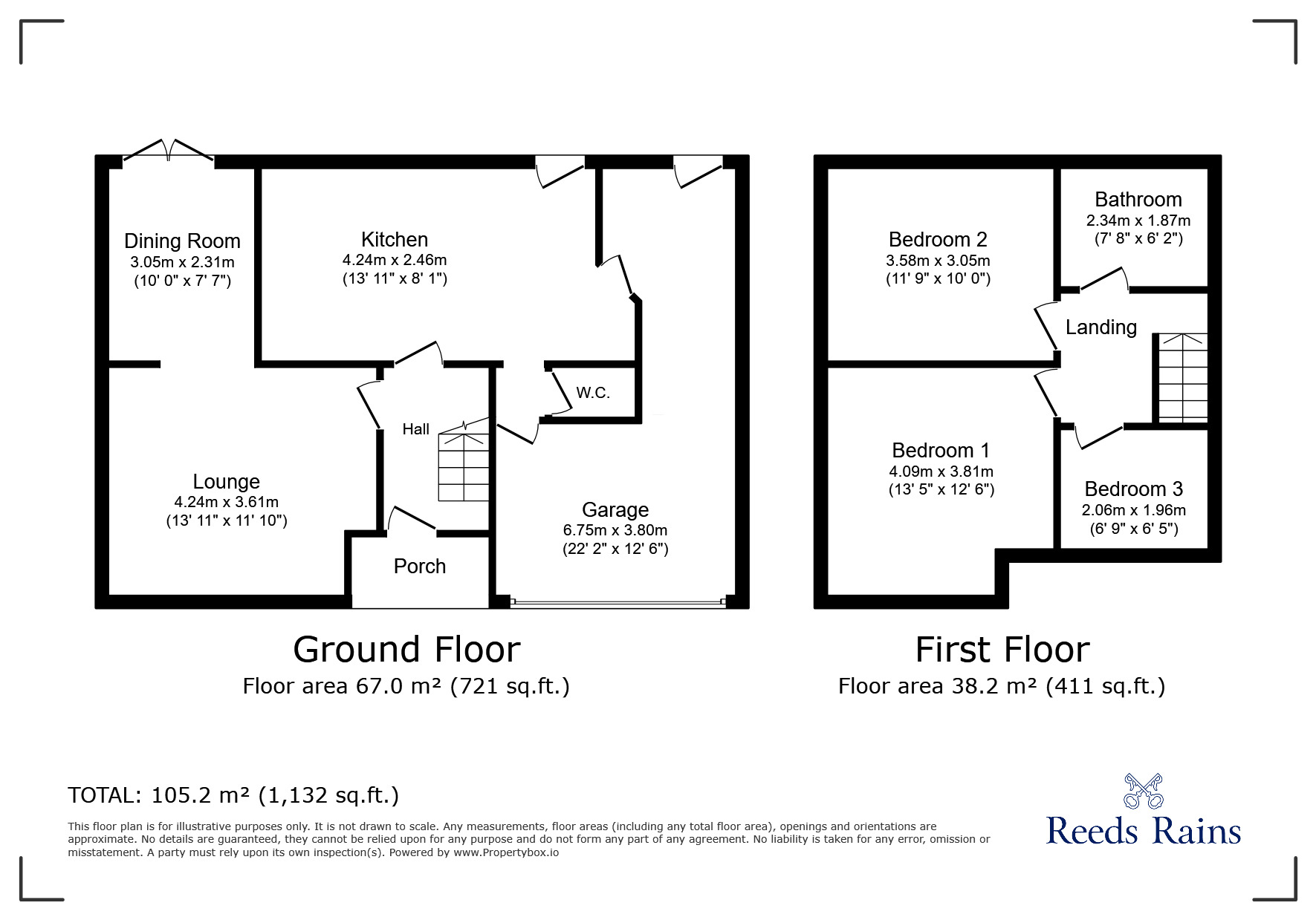 Floorplan of 3 bedroom Semi Detached House for sale, Thornley Lane South, Stockport, Greater Manchester, SK5