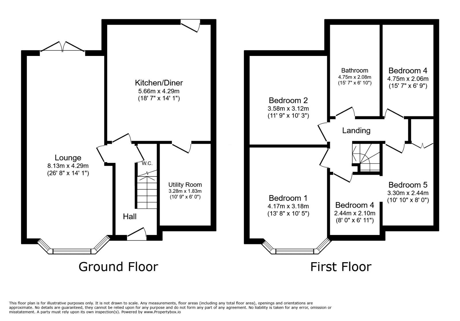 Floorplan of 4 bedroom Semi Detached House for sale, Mayfield Grove, Stockport, Greater Manchester, SK5