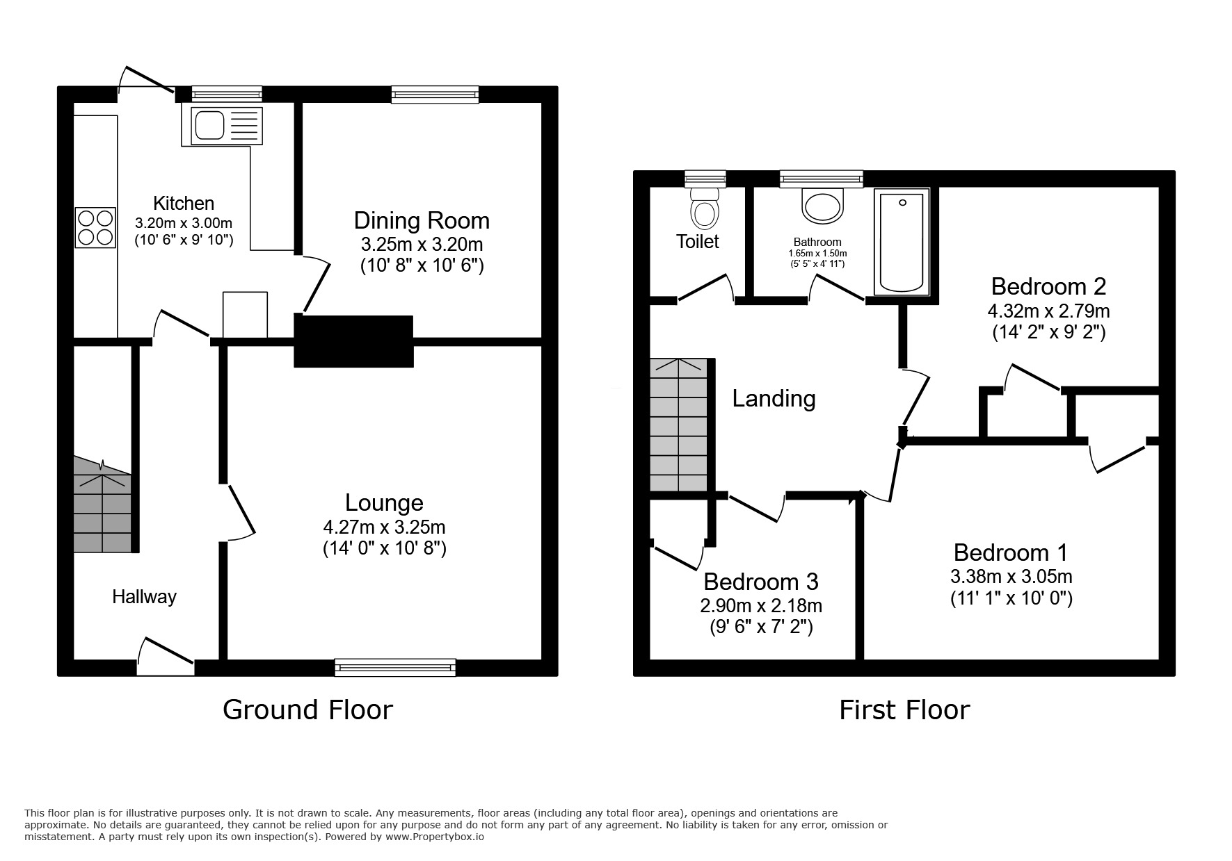 Floorplan of 3 bedroom Mid Terrace House to rent, Brinnington Road, Stockport, Greater Manchester, SK5