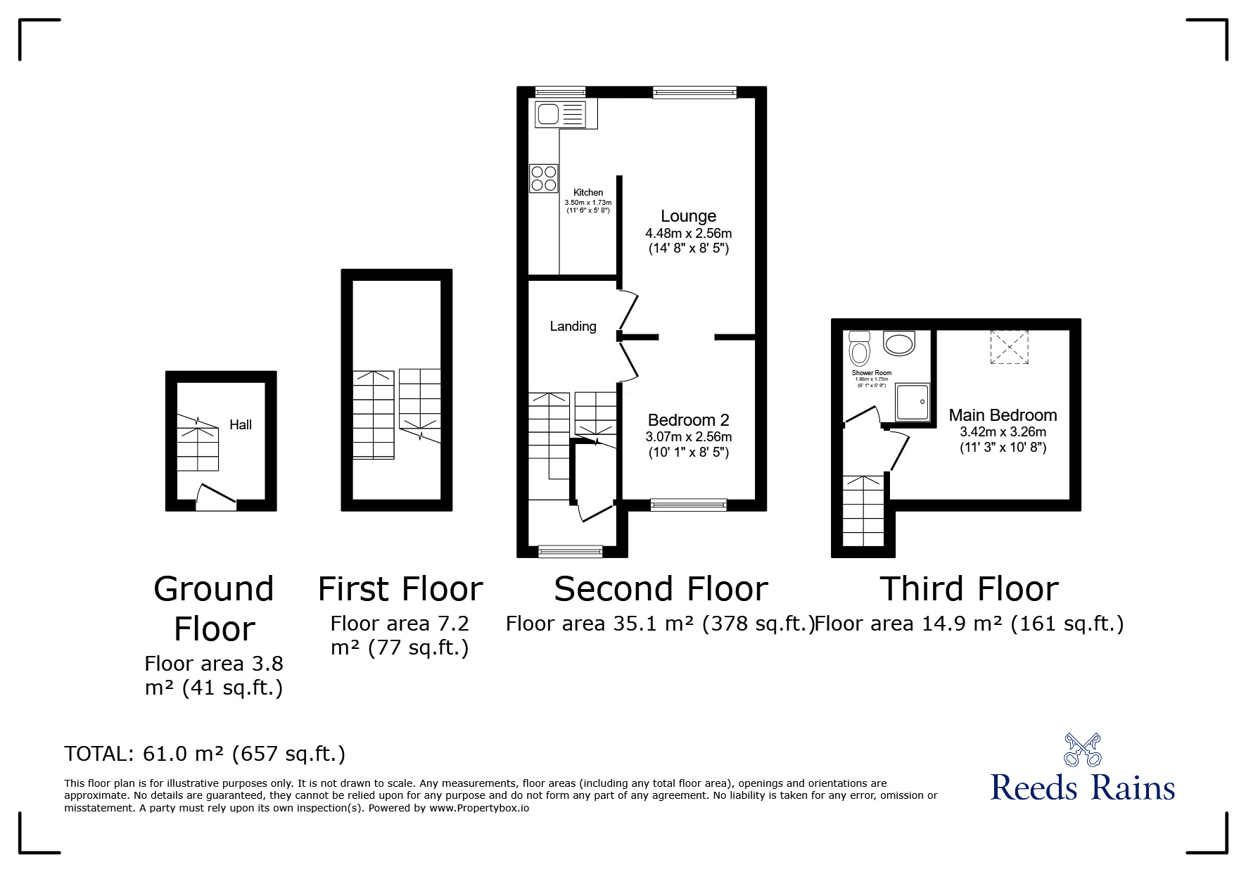 Floorplan of 2 bedroom  Flat to rent, Hyde Road, Manchester, Greater Manchester, M18