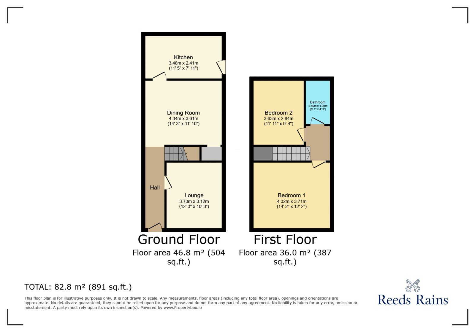 Floorplan of 2 bedroom Mid Terrace House for sale, Mill Lane, Stockport, Greater Manchester, SK5