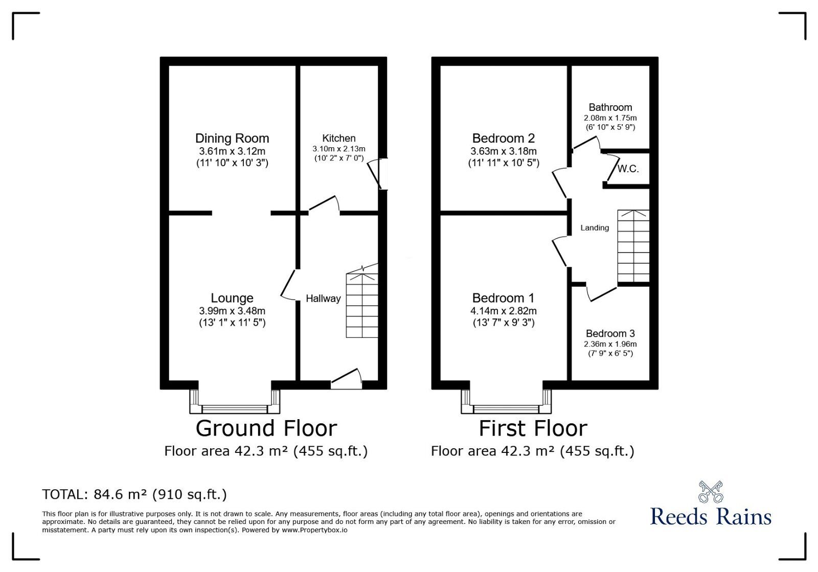 Floorplan of 3 bedroom Semi Detached House for sale, Mayfield Grove, Stockport, Greater Manchester, SK5