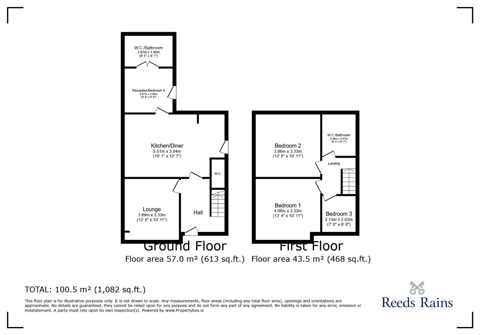 Floorplan of 3 bedroom Semi Detached House for sale, Matlock Road, Stockport, Greater Manchester, SK5