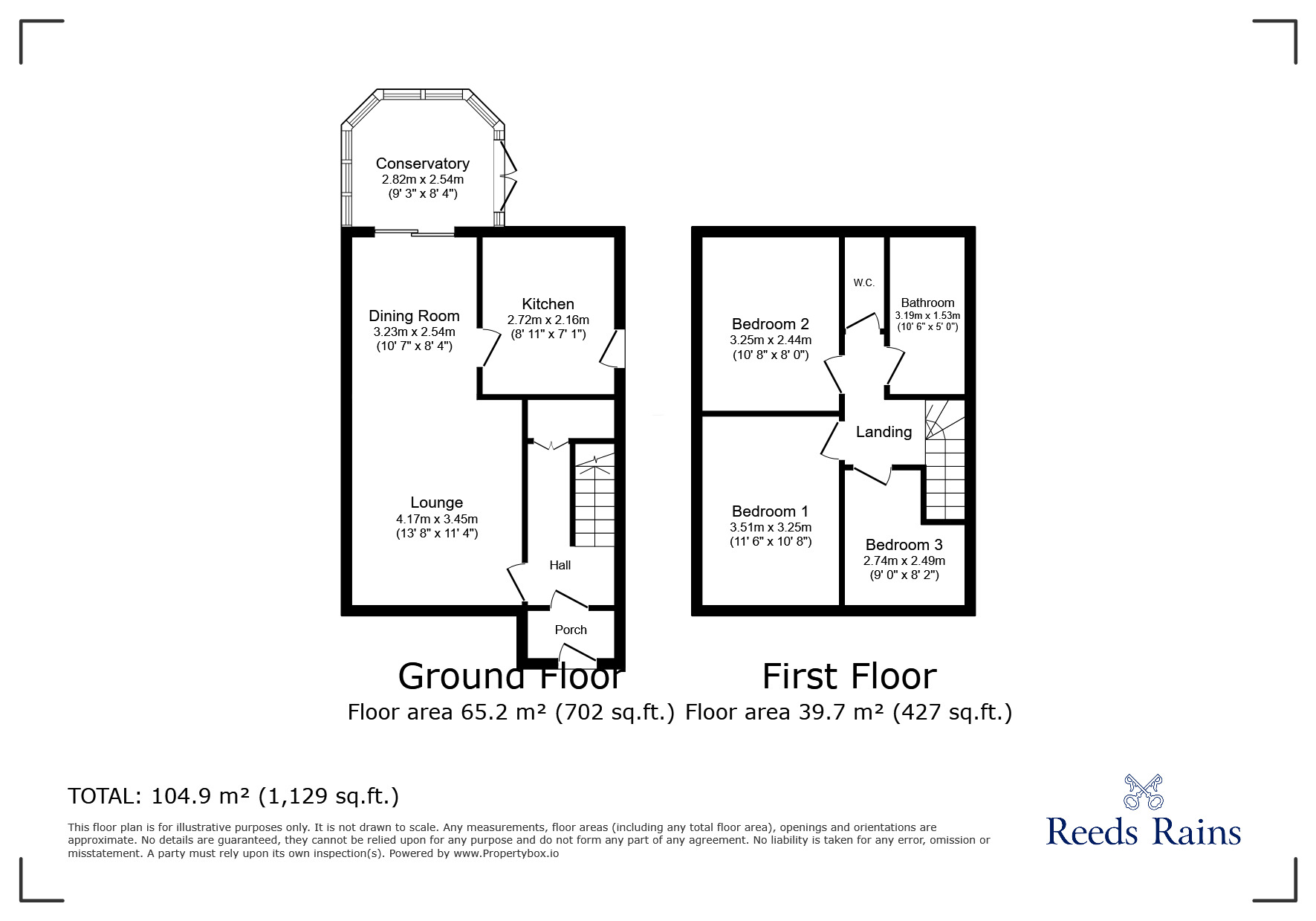 Floorplan of 3 bedroom Semi Detached House for sale, Underwood Close, Manchester, Greater Manchester, M18