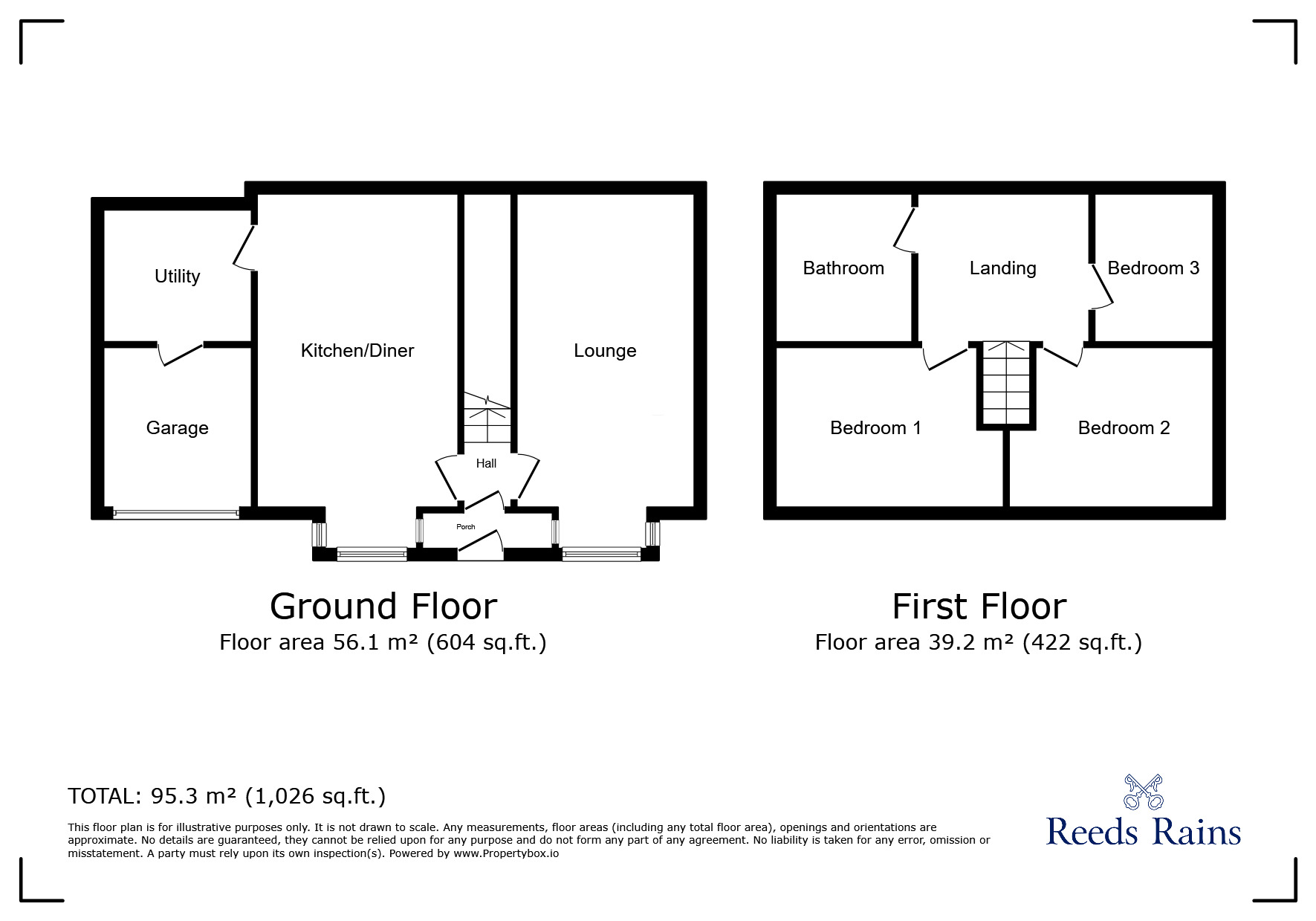 Floorplan of 3 bedroom End Terrace House to rent, Arthur Street, Stockport, Greater Manchester, SK5